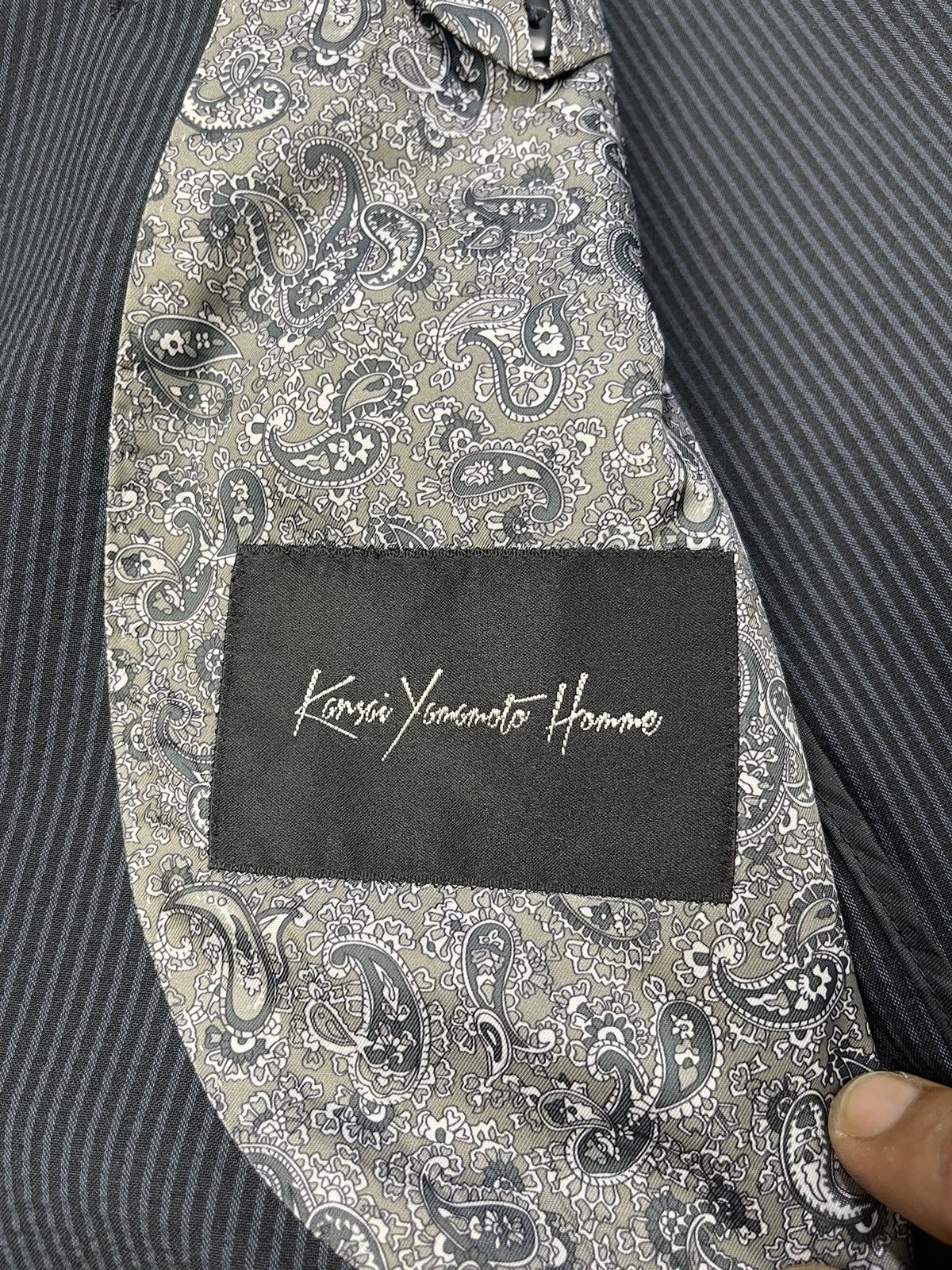 Kansai Yamamoto Kansai Yamamoto Homme Notch Lapel Paisley Lined Blazer Size US M / EU 48-50 / 2 - 8 Thumbnail