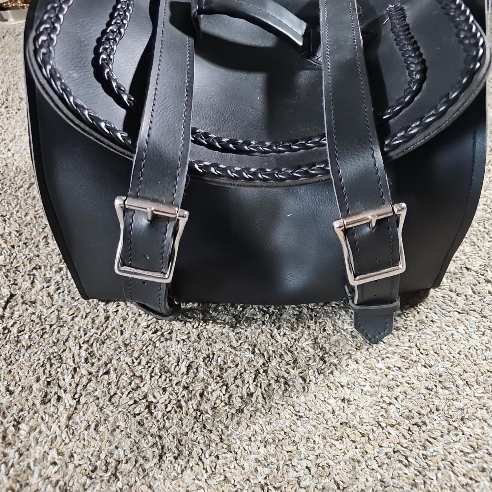 Other stateline interstate Heavy Leather Motorcycle Scooter bag Size ONE SIZE - 2 Thumbnail