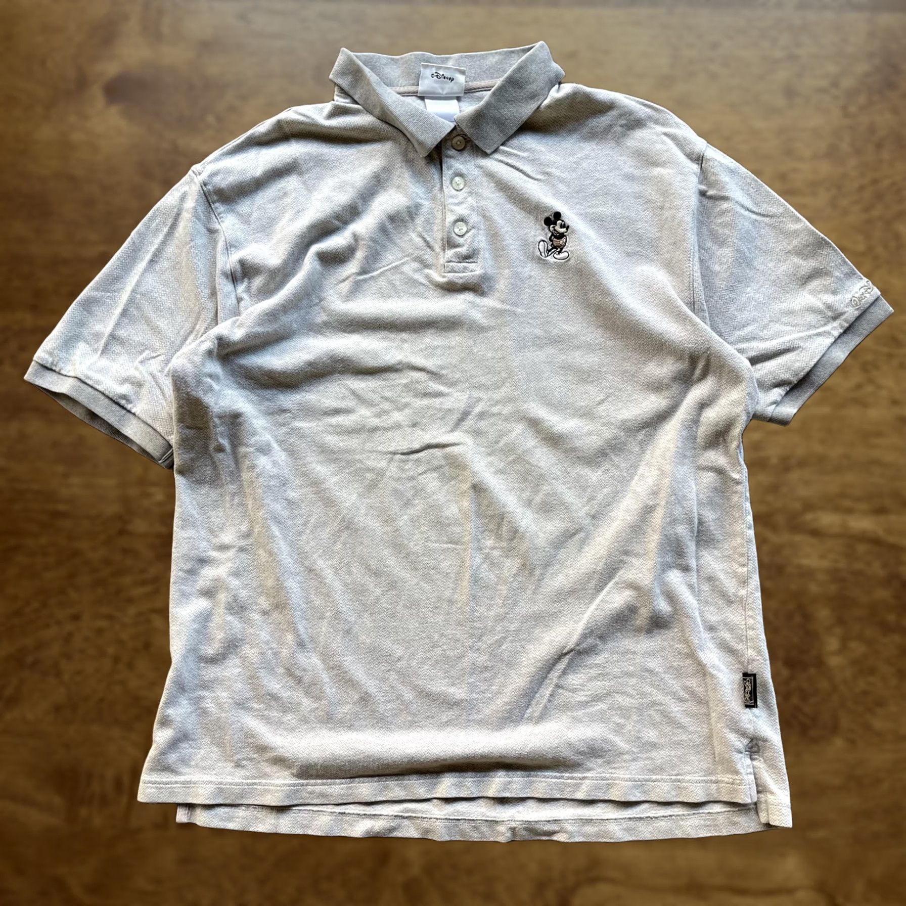Disney Disney Mickey Mouse Polo Shirt Mens XL Gray Embroidered Walt Disney World Cotton Size US XL / EU 56 / 4 - 1 Thumbnail