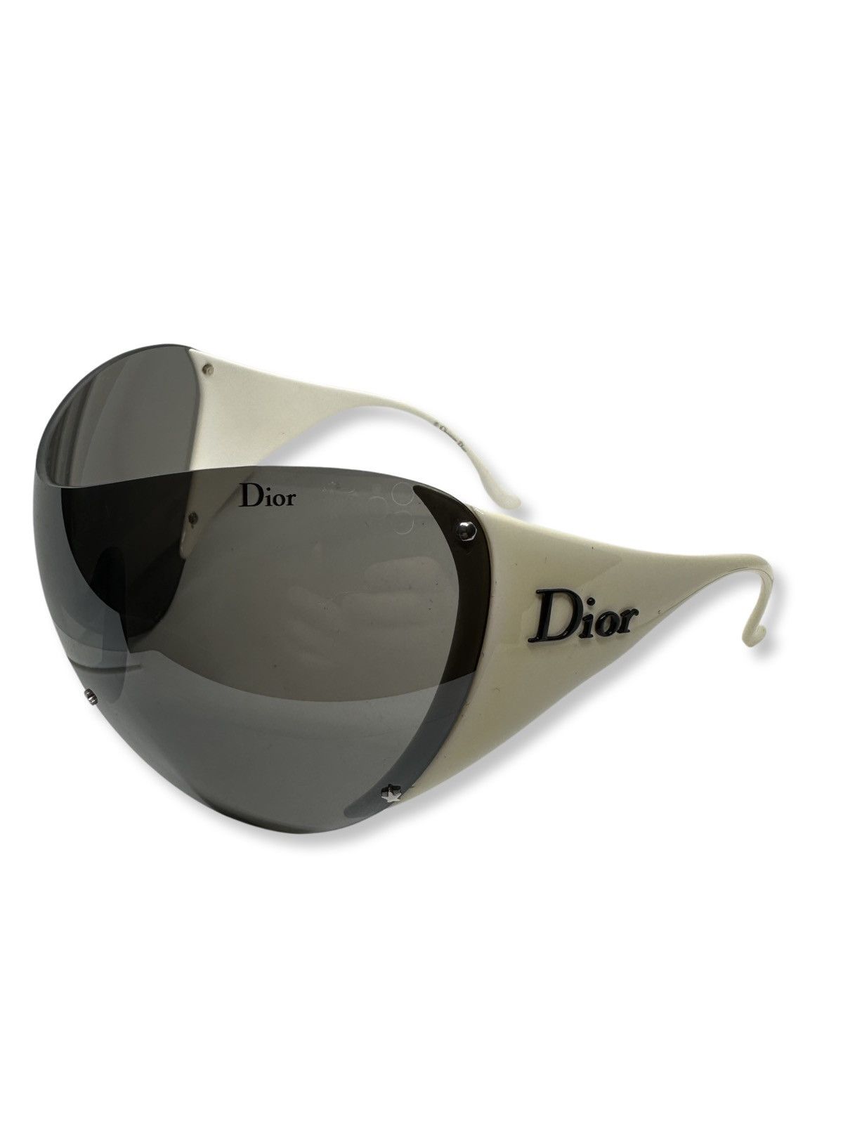 image of Dior Vintage Sport 1 Mask Sunglasses in White, Women's