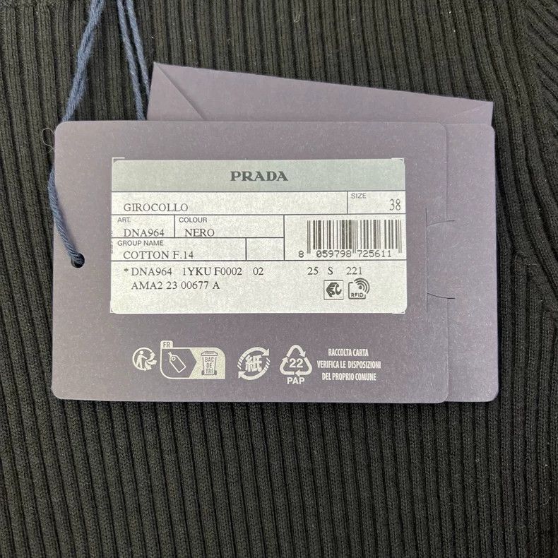 Prada Prada Round-neck knitted undershirt 2505-Nextarrow Size XS / US 0-2 / IT 36-38 - 5 Thumbnail