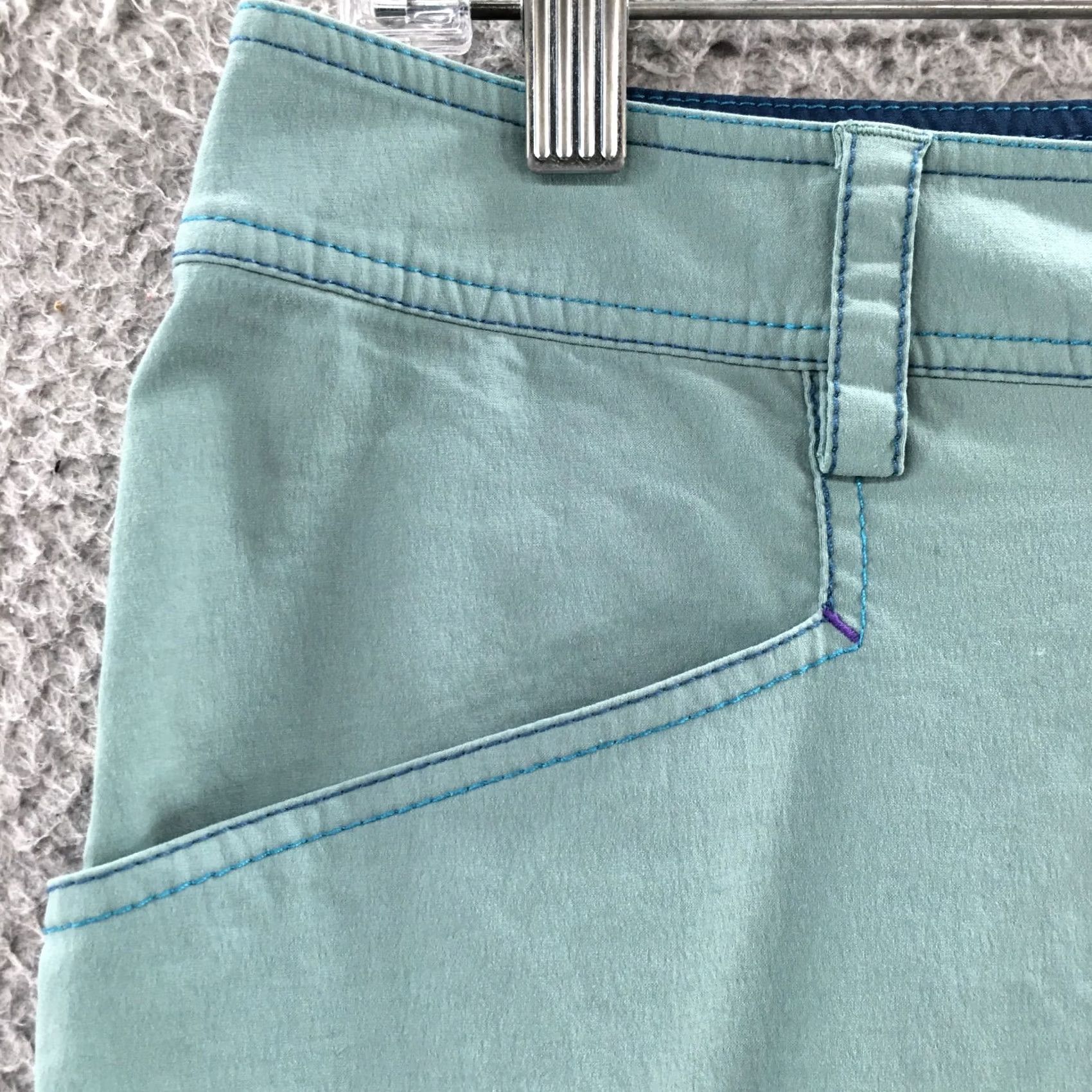 Vintage Title Nine Cargo Pants Womens 6 Blue Mid Rise Flat Front Button Pants Size 28" / US 6 / IT 42 - 4 Thumbnail