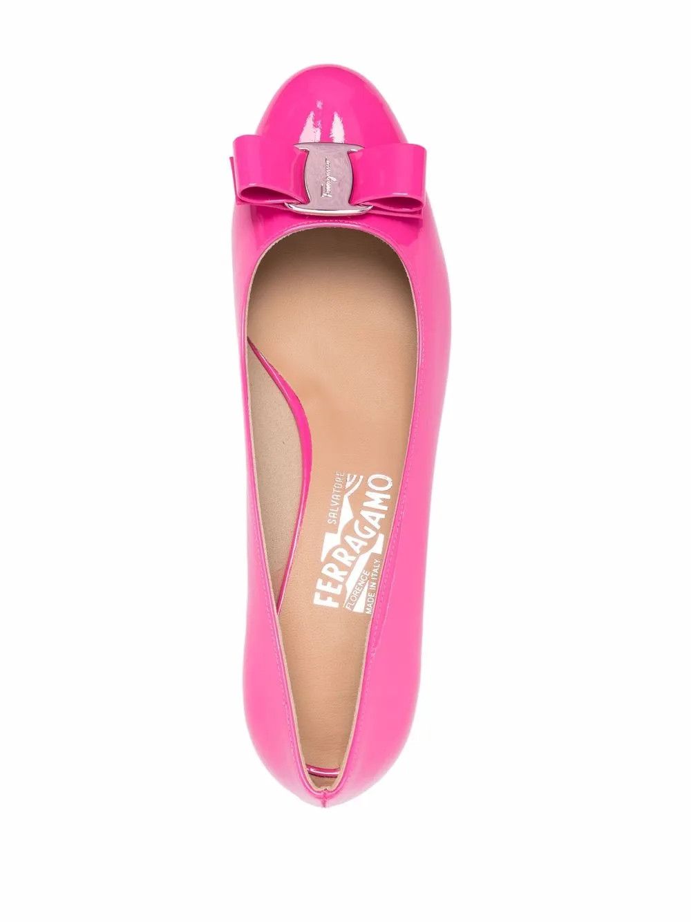 Salvatore Ferragamo o1y0426 Ballet Flats in Fuchsia Size US 5 / IT 35 - 4 Thumbnail