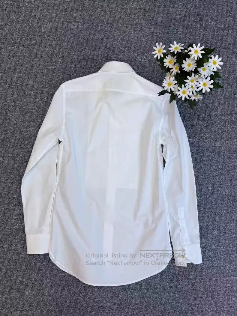 Saint Laurent Paris Saint Laurent Paris White Accordion Pleat Shirt i Size XS / US 0-2 / IT 36-38 - 2 Thumbnail
