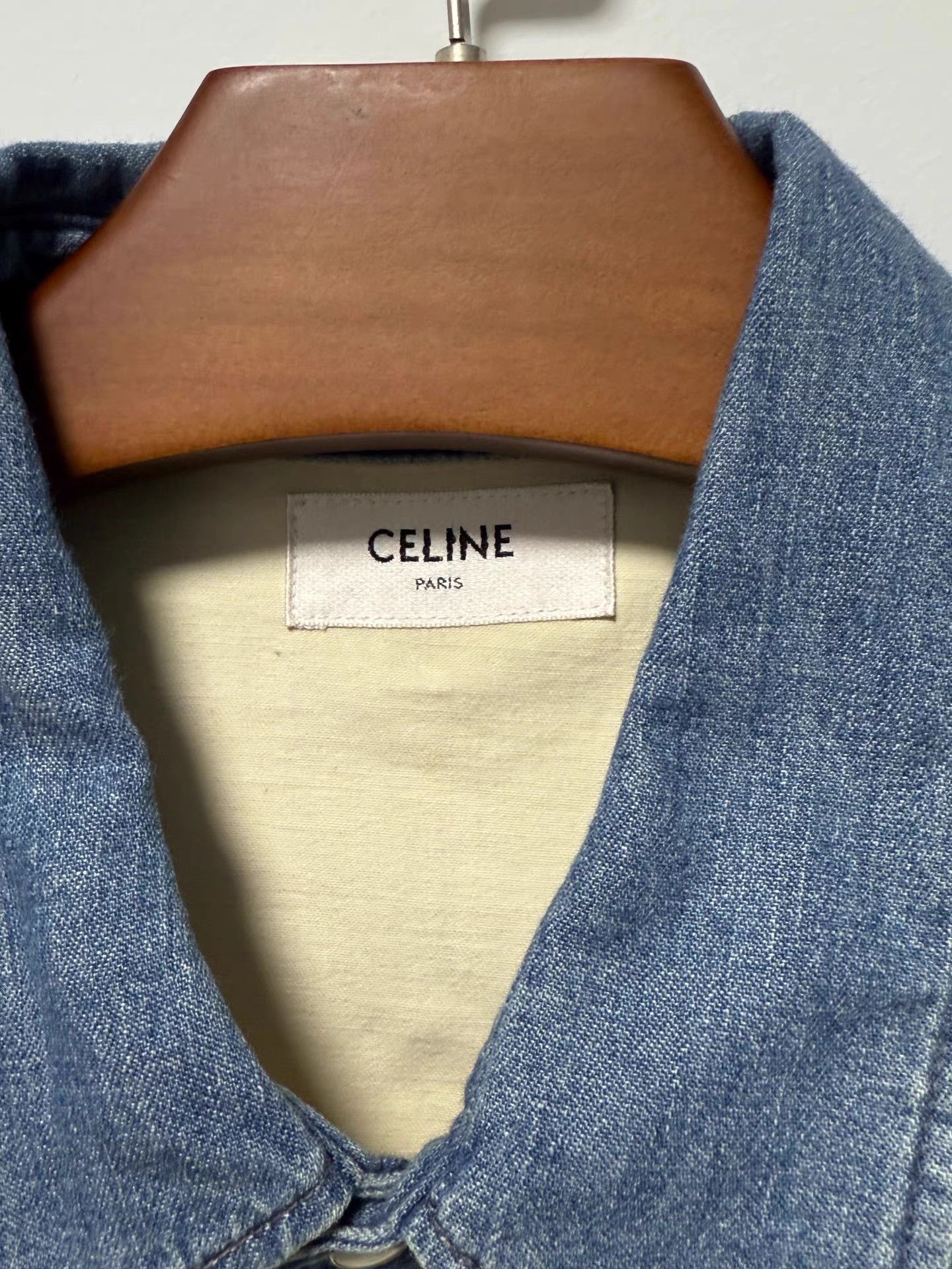 Celine CELINE FW22 Color-Block Denim Long Sleeve Shirt K13 Size US XL / EU 56 / 4 - 3 Thumbnail