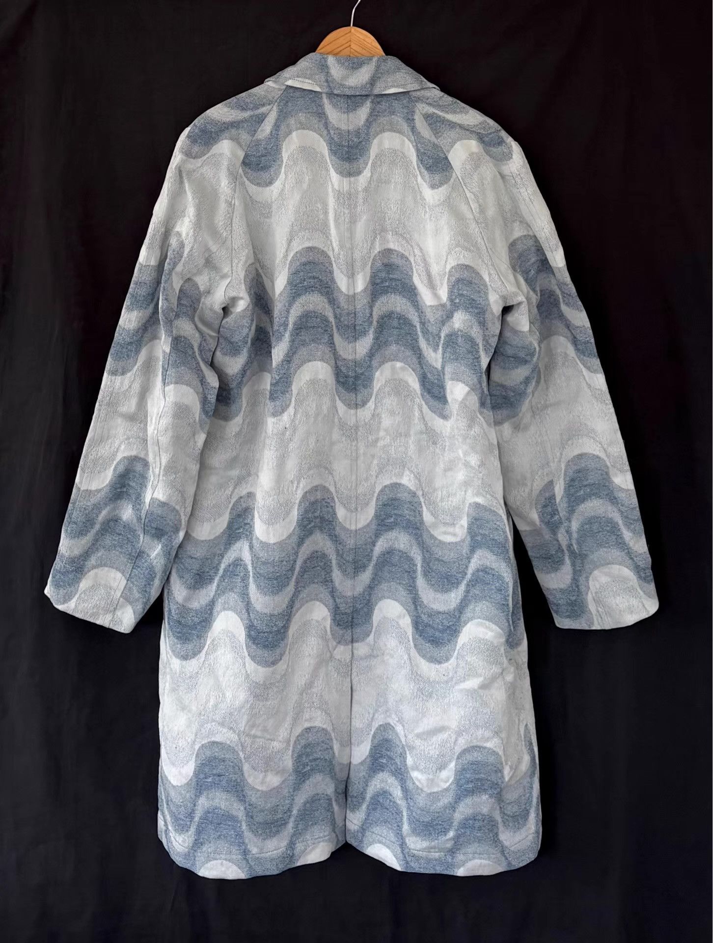 Dries Van Noten Dries Van Noten 2019SS Men's Wavy Pattern Trench Coat Ｑ21 Size US M / EU 48-50 / 2 - 7 Thumbnail