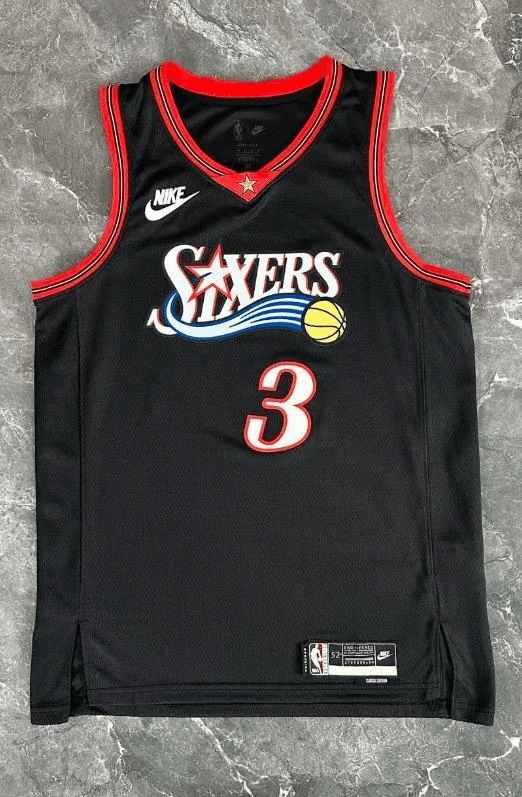 NBA 26 76ers #3 Allen Iverson Jersey Size US XL / EU 56 / 4 - 1 Thumbnail