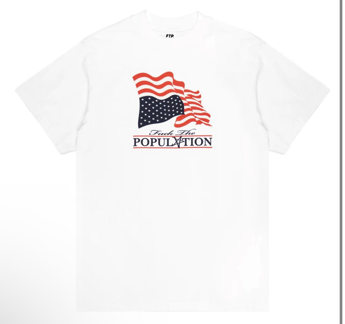 Fuck The Population Fuck the population Distress Flag Tee Size US S / EU 44-46 / 1 - 1 Thumbnail