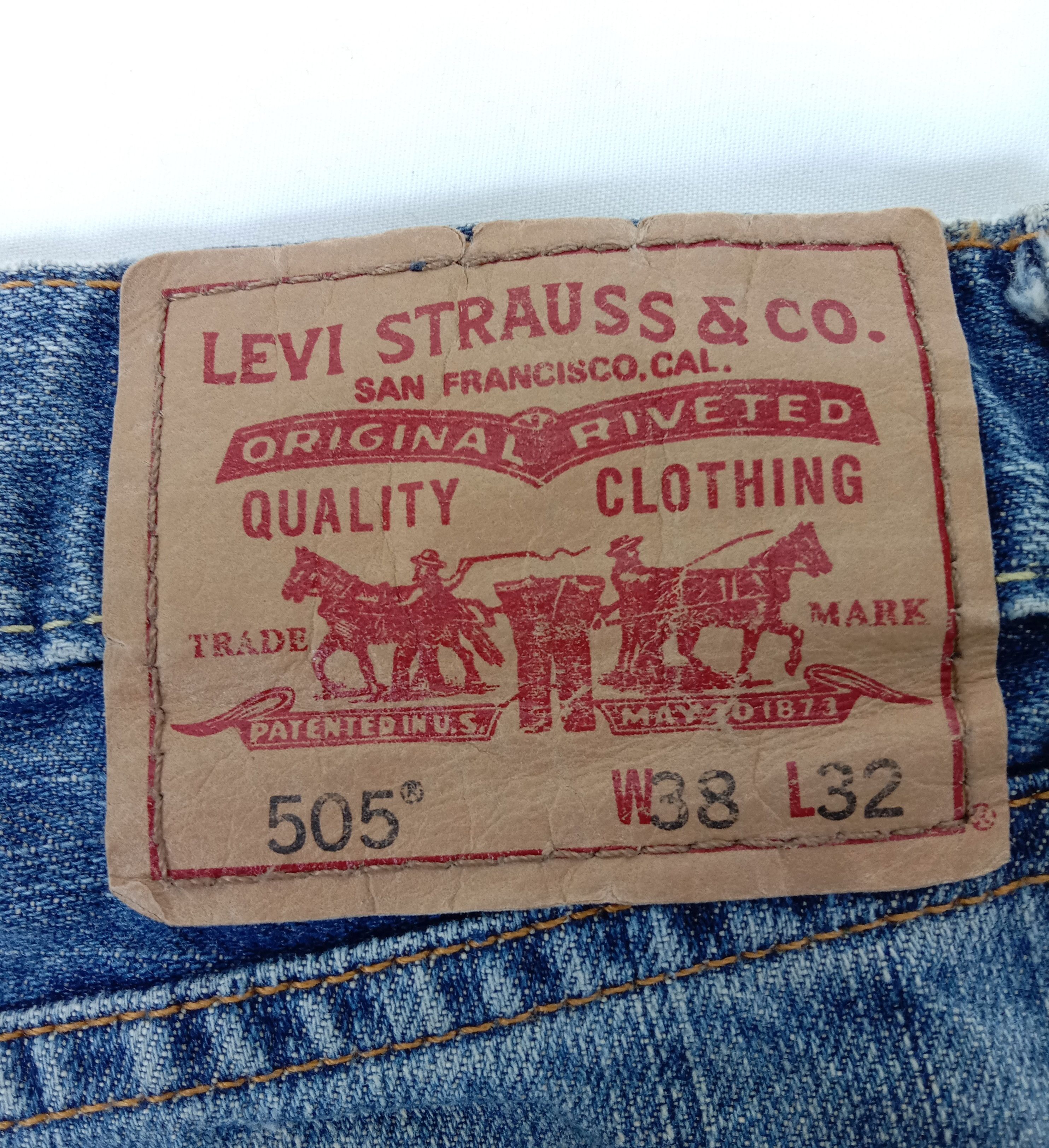 Levi's Vintage Levi's 505 Jeans Earth Tone Straight Fit Denim Size US 38 / EU 54 - 17 Thumbnail