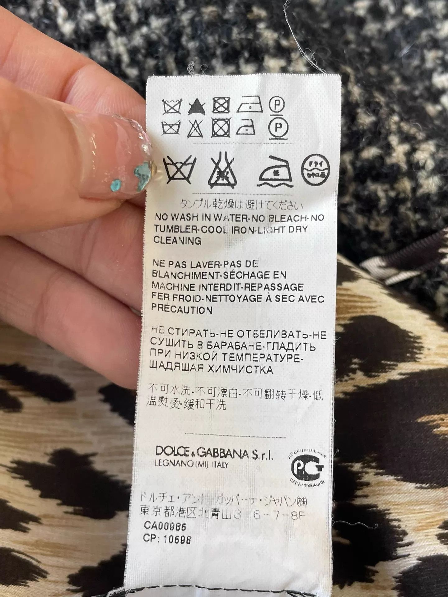Dolce & Gabbana Dolce&Gabbana Gray & White Wool Sleeveless Dress EU42 Size M / US 6-8 / IT 42-44 - 4 Thumbnail