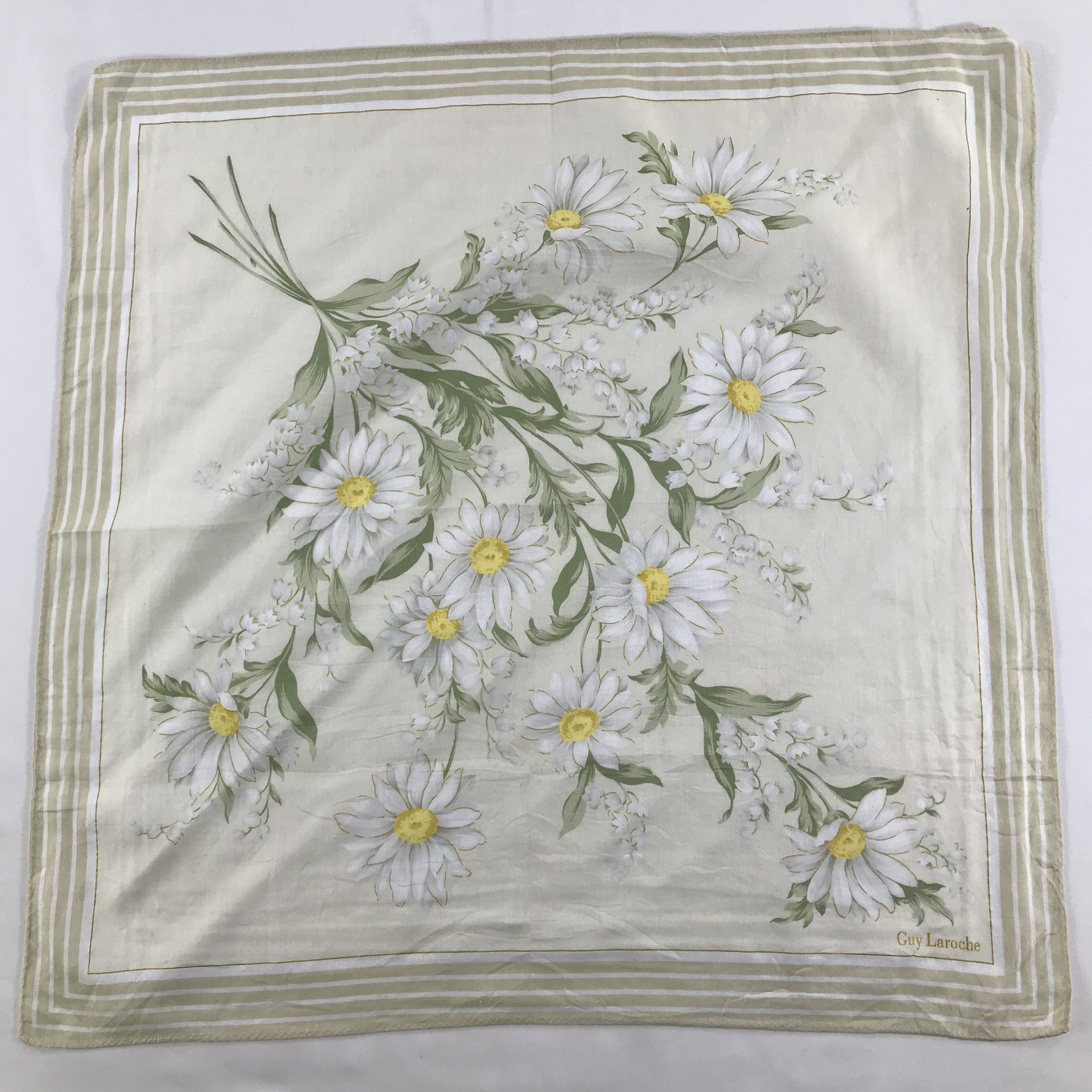 Guy Laroche × Vintage Guy Laroche Bandana / Handkerchief / Neckerchief - S1298 Size ONE SIZE - 1 Thumbnail