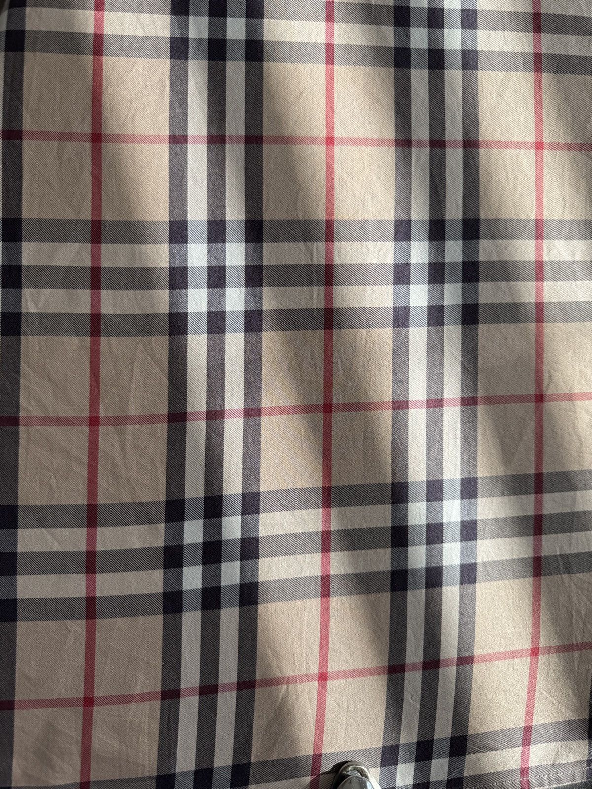 Burberry Burberry Cotton Check Short Sleeve Button Up Size US L / EU 52-54 / 3 - 10 Thumbnail