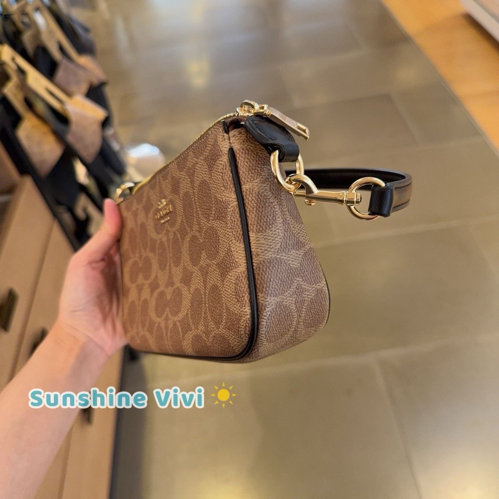 Coach NWT Coach Nolita 19 Signature Canvas CW426, Gold/Tan/Black Size ONE SIZE - 2 Thumbnail