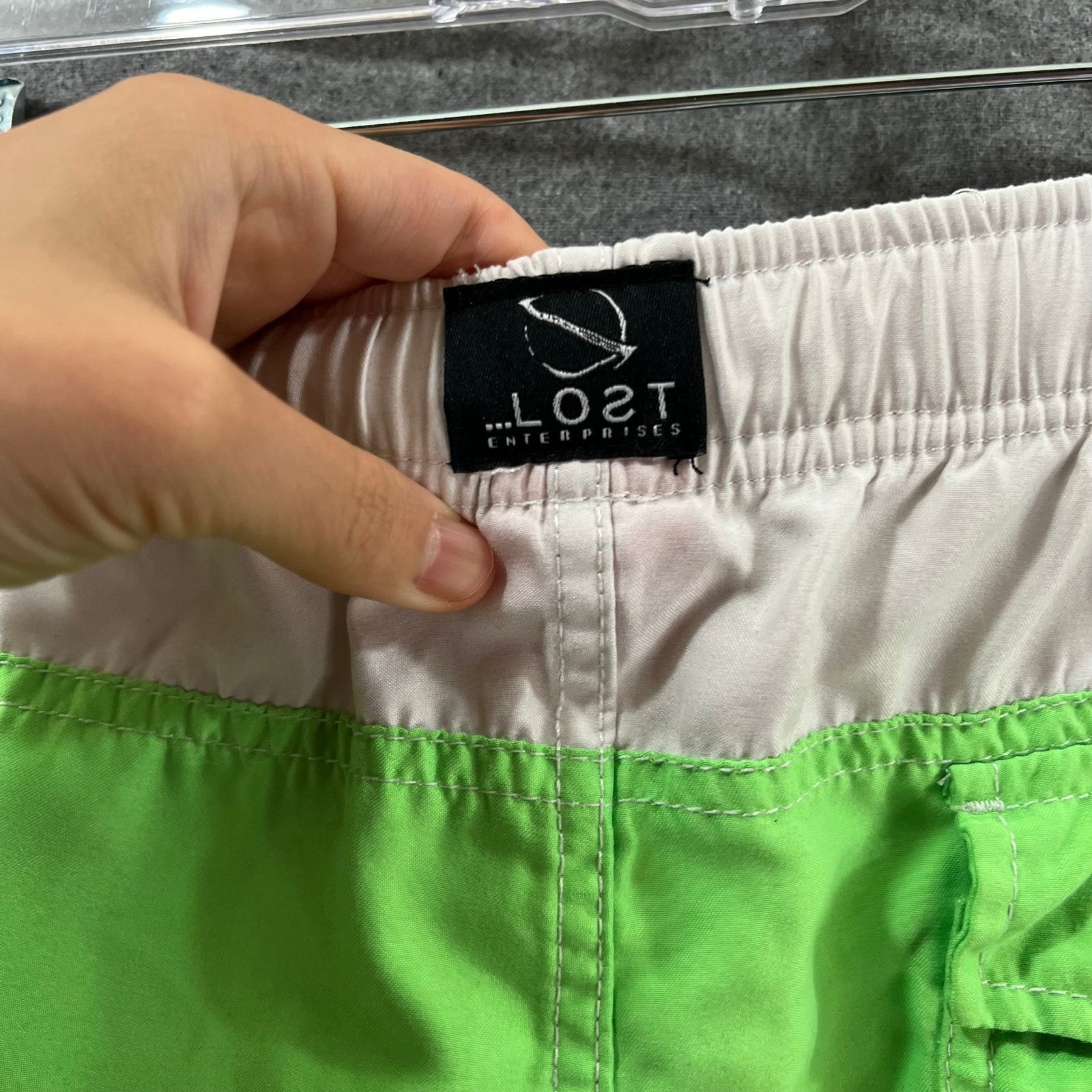 Lost Enterprises Lost Shorts Adults Size Medium Green & Gray Size US 30 / EU 46 - 4 Thumbnail