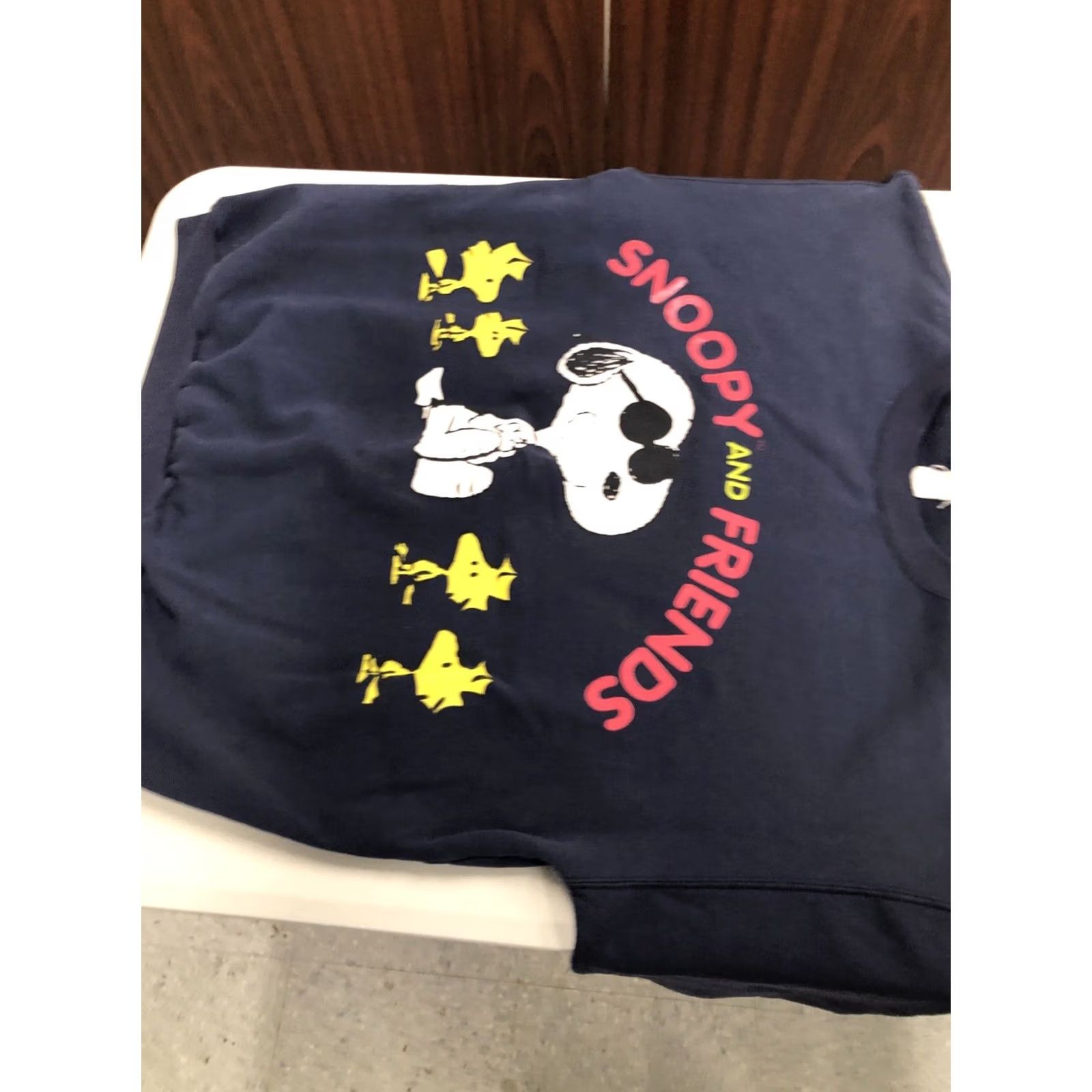 Vintage VINTAGE Snoopy and Friends Sweatshirt Crewneck Navy Blue L Mens 80s Woodstock Sunglasses Rare Size US L / EU 52-54 / 3 - 5 Thumbnail