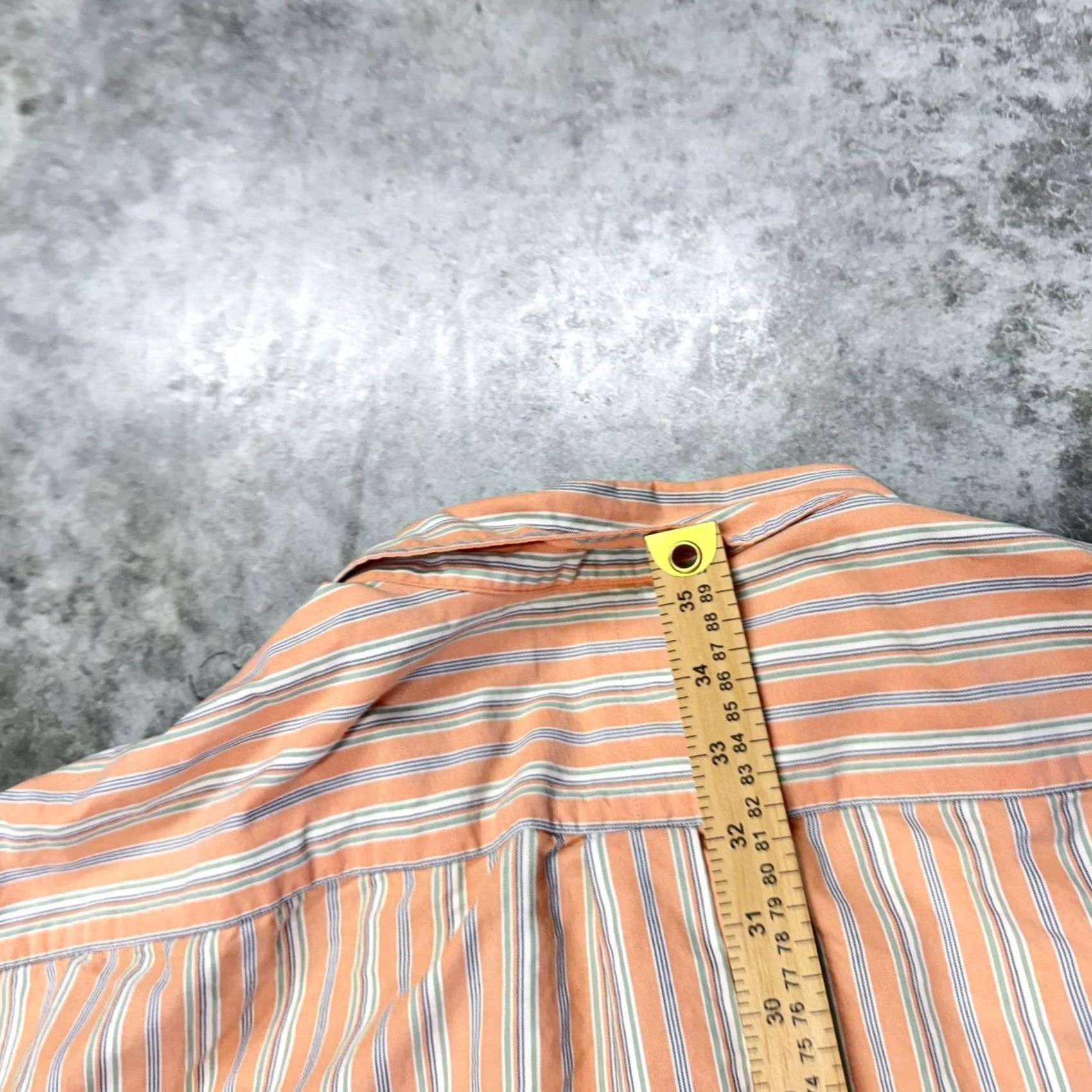 Ralph Lauren Ralph Lauren Shirt Mens 3XLT Orange Striped Button-Down Long Sleeve Pony Logo Size US XXL / EU 58 / 5 - 6 Thumbnail