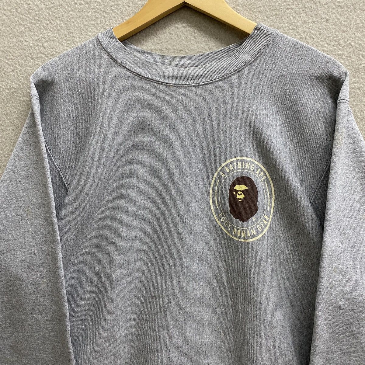 Bape Vintage Bape Nineteen Ninetyape Reverse Weave Sweatshirt Size US L / EU 52-54 / 3 - 2 Thumbnail