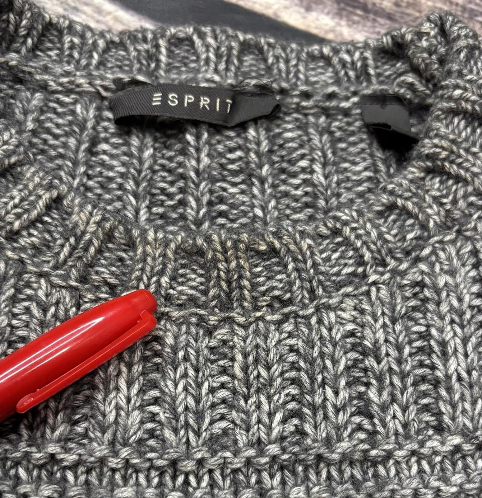 Esprit Esprit Sweater Womens Medium Chunky Knit Wool Alpaca Blend Size M / US 6-8 / IT 42-44 - 5 Thumbnail