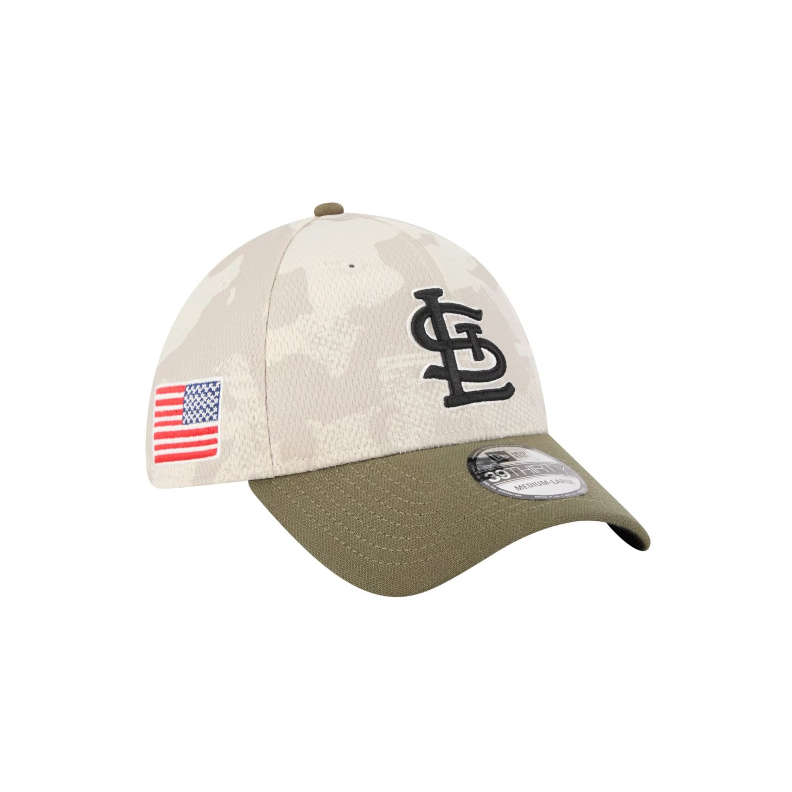 New Era St. Louis Cardinals Hat Cap Stretch Fit L/XL Camo Army Size ONE SIZE - 1 Thumbnail