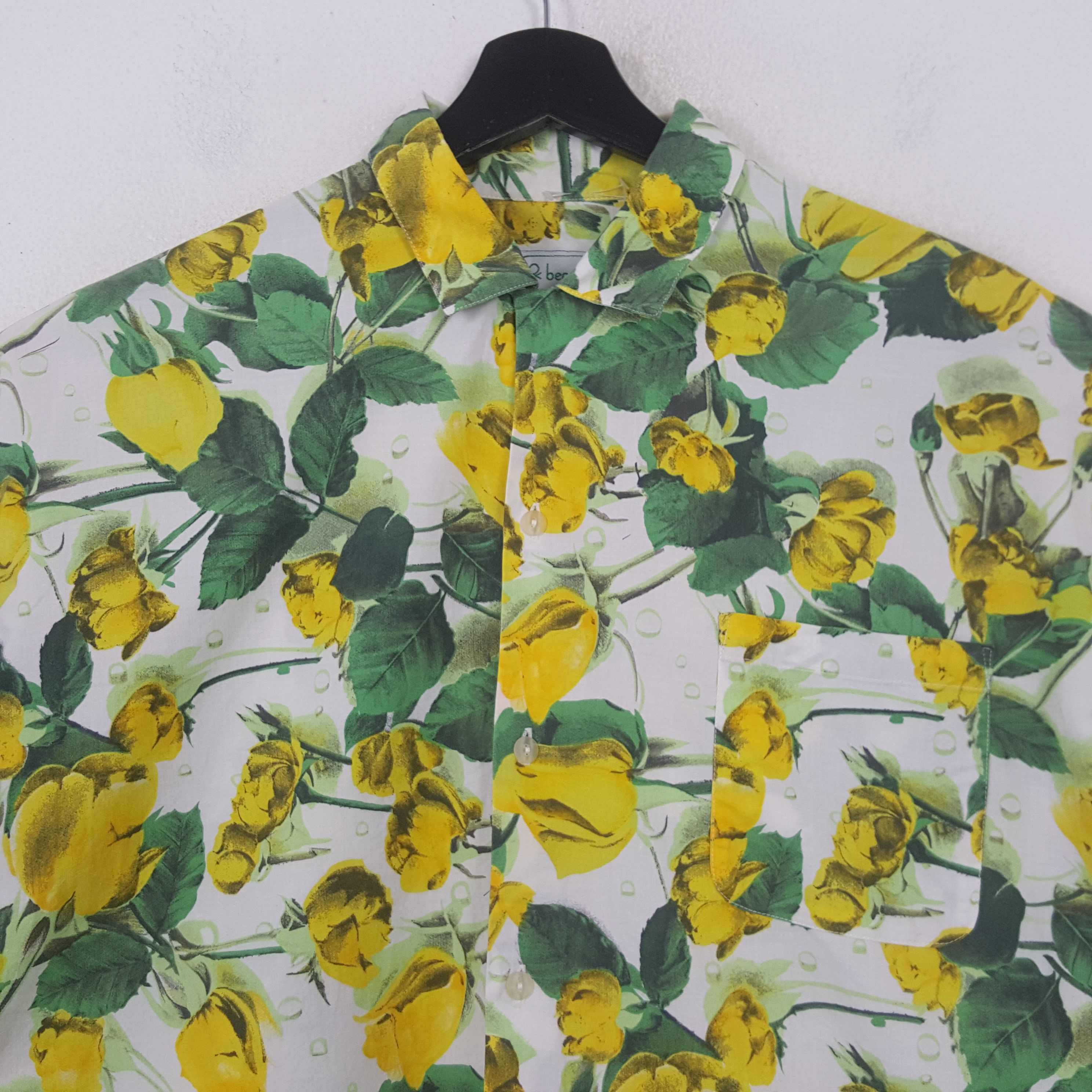 Benetton Benetton Floral Flowers Design Shirt RR7 Size US L / EU 52-54 / 3 - 2 Thumbnail