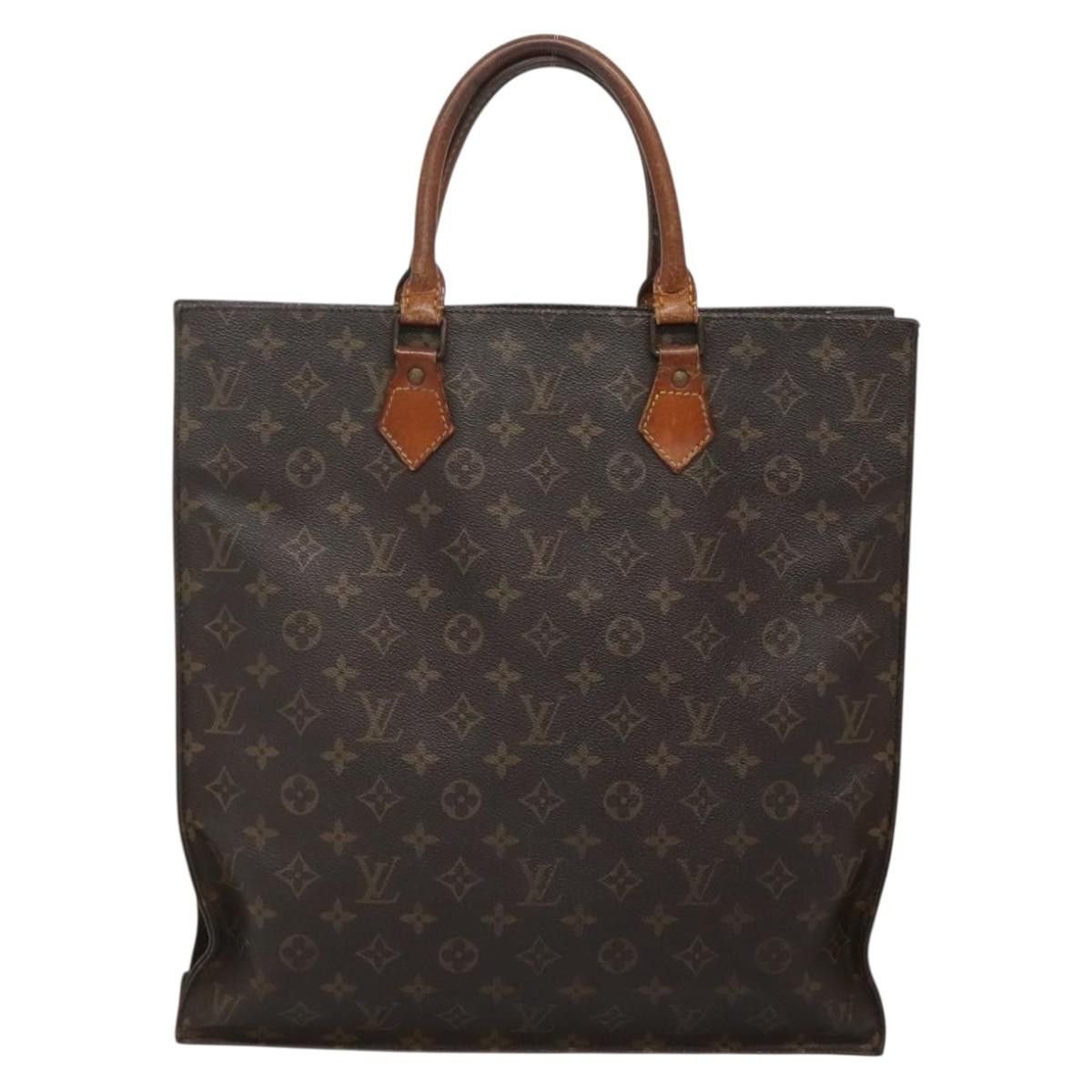 Louis Vuitton LOUIS VUITTON Monogram Sac Plat Hand Bag M51140 Size ONE SIZE - 3 Thumbnail