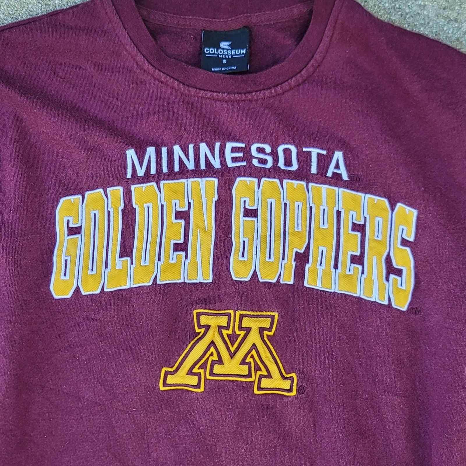 Colosseum Athletics Vtg Colosseum Univ of Minnesota Golden Gophers Sweatshirt Size US S / EU 44-46 / 1 - 2 Thumbnail