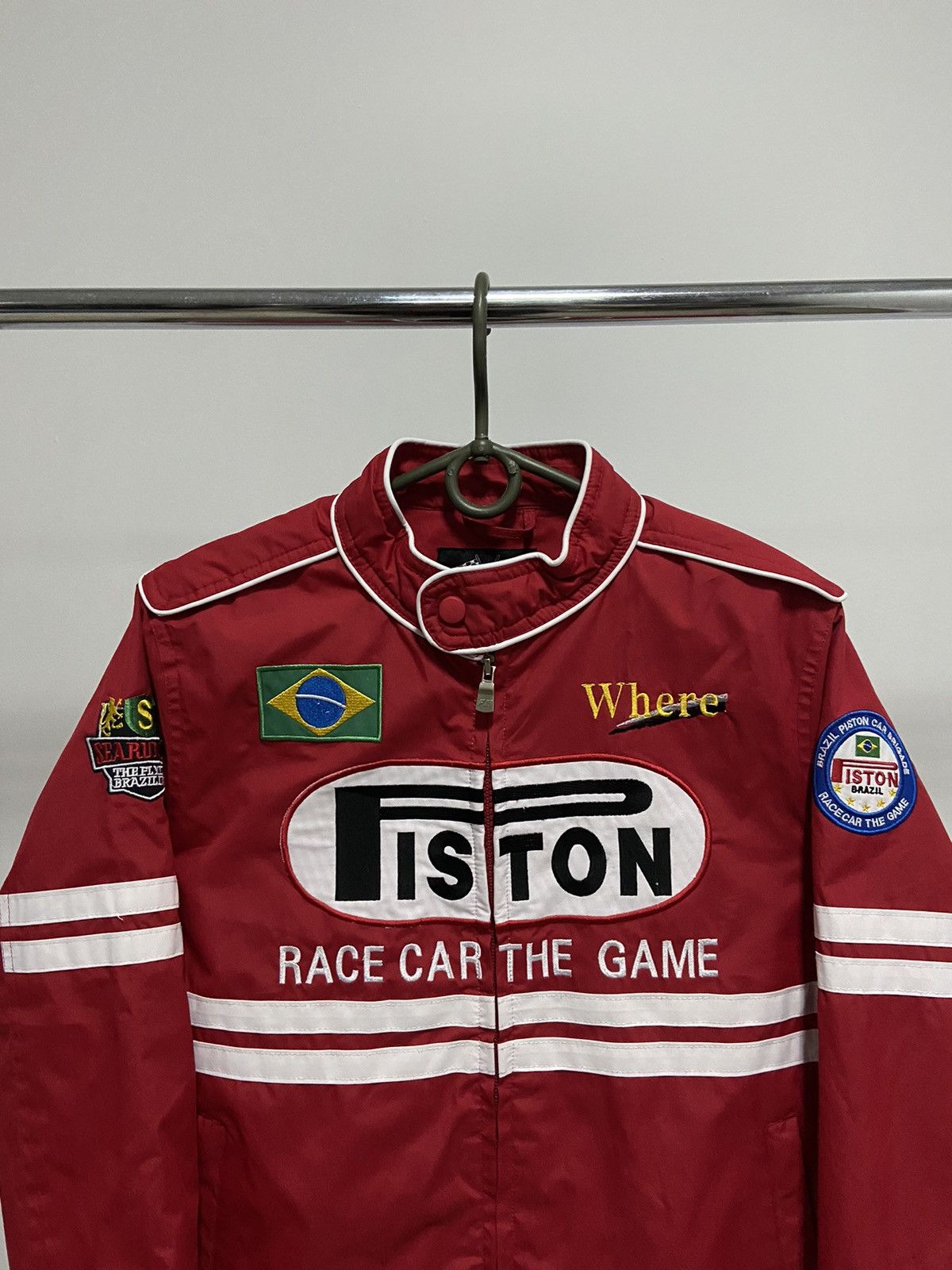 Other Piston Brazil 🇧🇷 racing jacket big logo Size M / US 6-8 / IT 42-44 - 3 Thumbnail