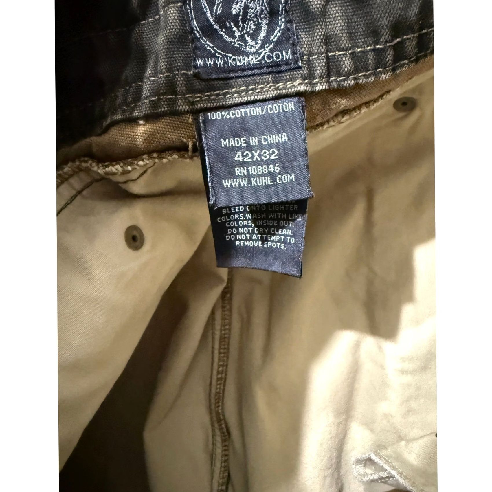 Denime Kuhl RYDR Pants Men's 42 x 32 Cotton Denim Brown Outdoor Hiking The Law WW9 Size US 42 / EU 58 - 5 Thumbnail