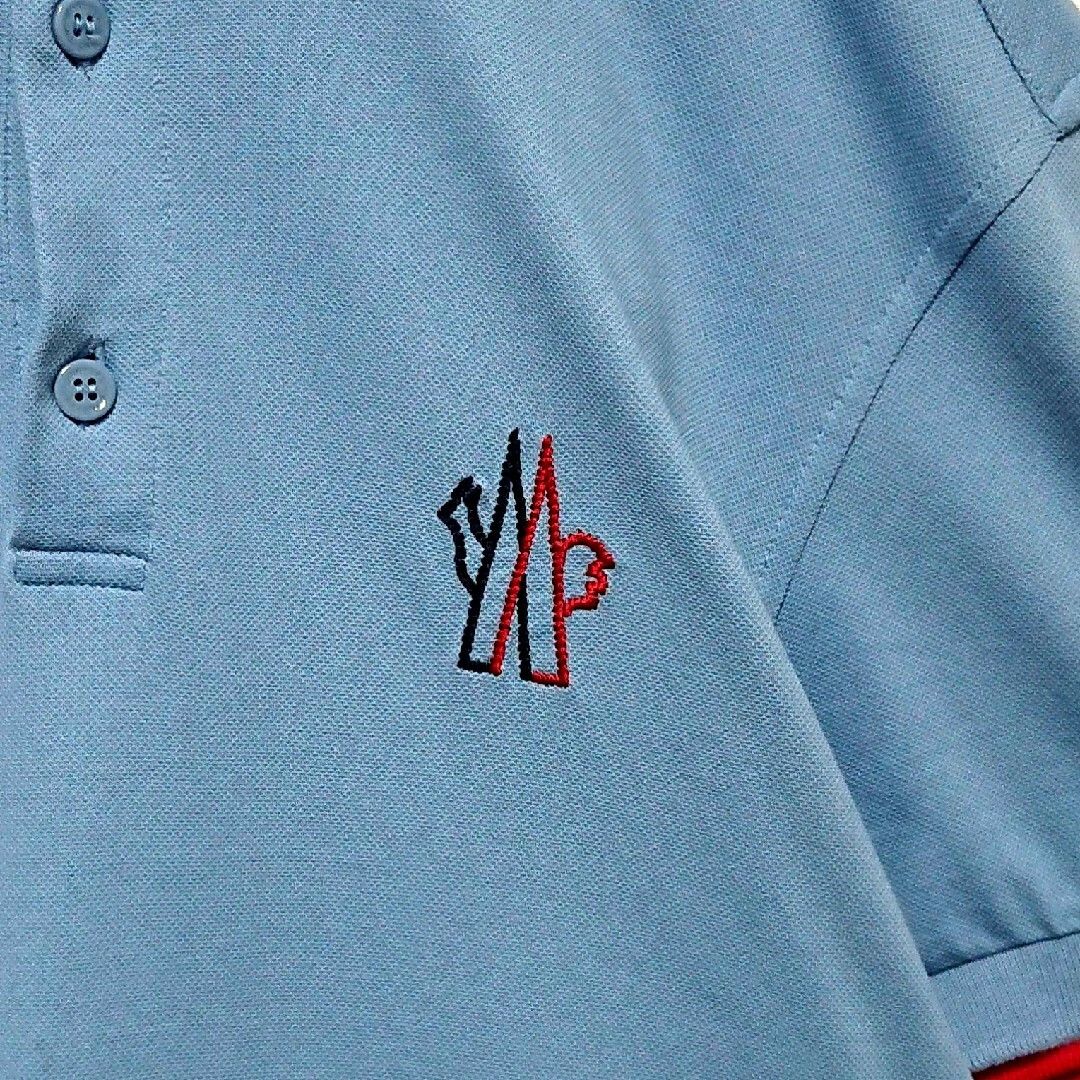 Moncler VINTAGE MONCLER POLO LIGHT BLUE SZ SMALL Size US S / EU 44-46 / 1 - 10 Thumbnail