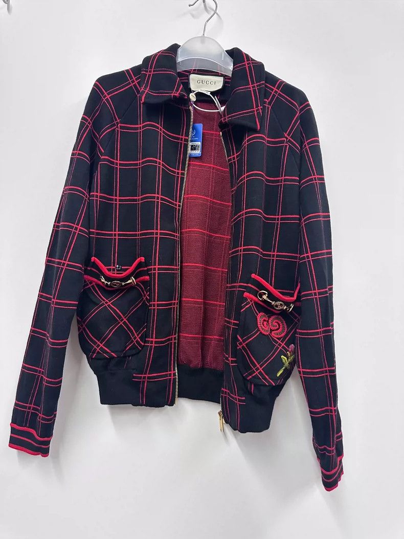 Gucci Gucci Plaid Zip-Up Jacket -dmc Size US S / EU 44-46 / 1 - 1 Thumbnail
