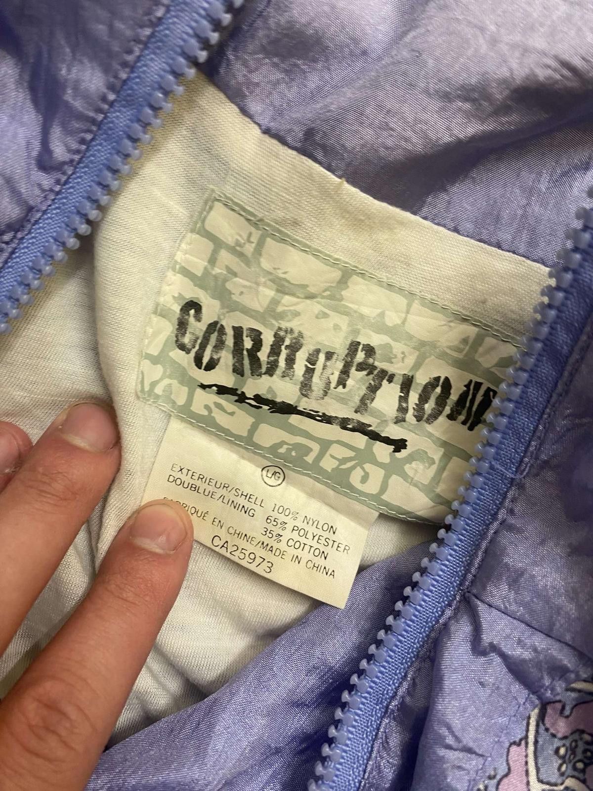 Designer Vintage Corruption Blue Windbreaker Jacket Size US L / EU 52-54 / 3 - 4 Thumbnail
