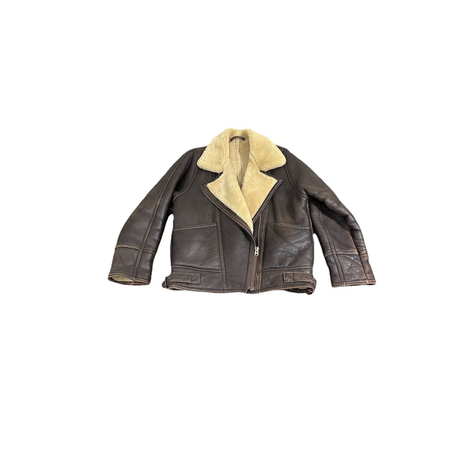 Vintage Vintage Sheepskin Shearling Jacket Coat Military Army Winter Size US M / EU 48-50 / 2 - 1 Thumbnail