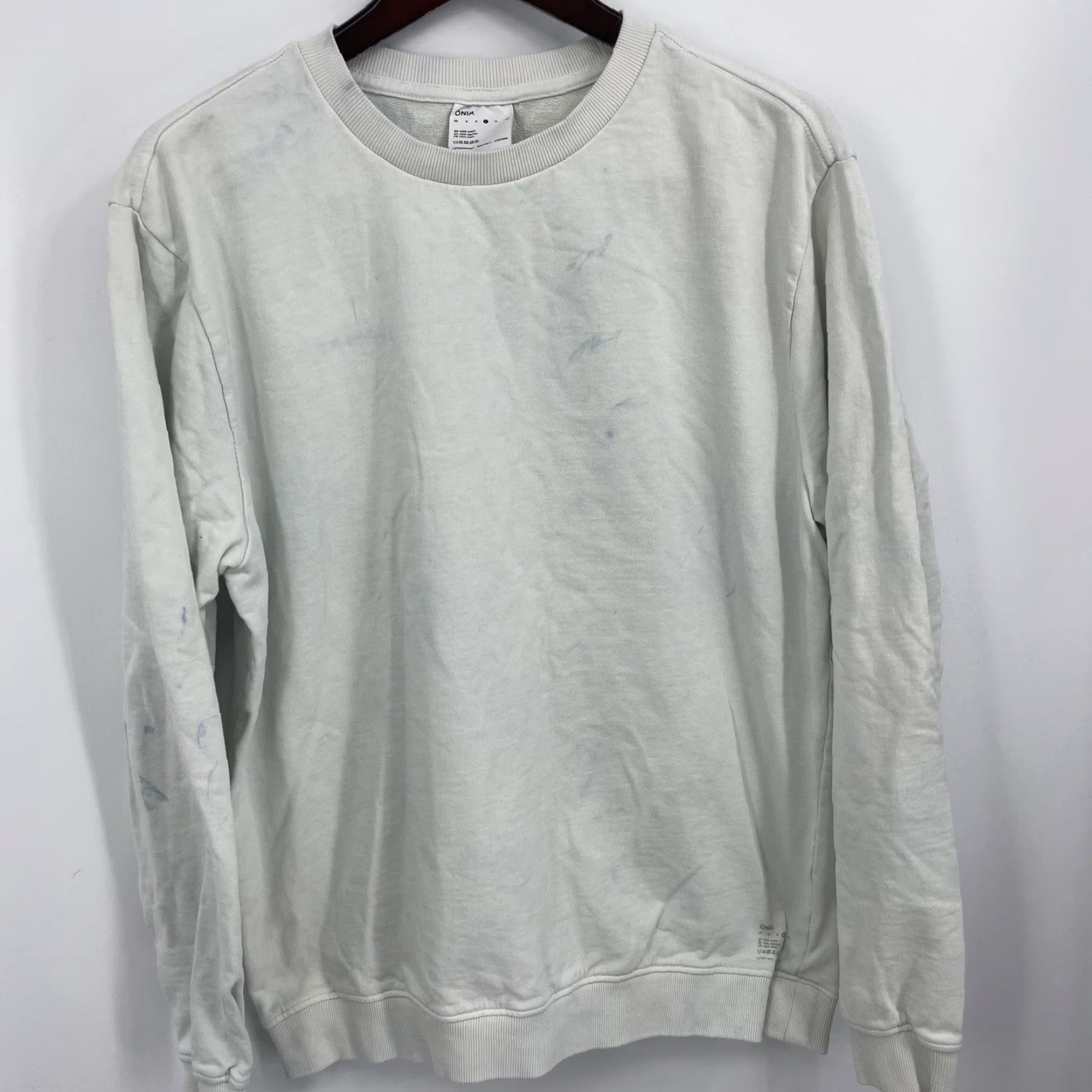 Onia Onia Sweatshirt Mens Small Blue Cloud Tie Dye French Terry Preppy Sweater Size US S / EU 44-46 / 1 - 4 Thumbnail