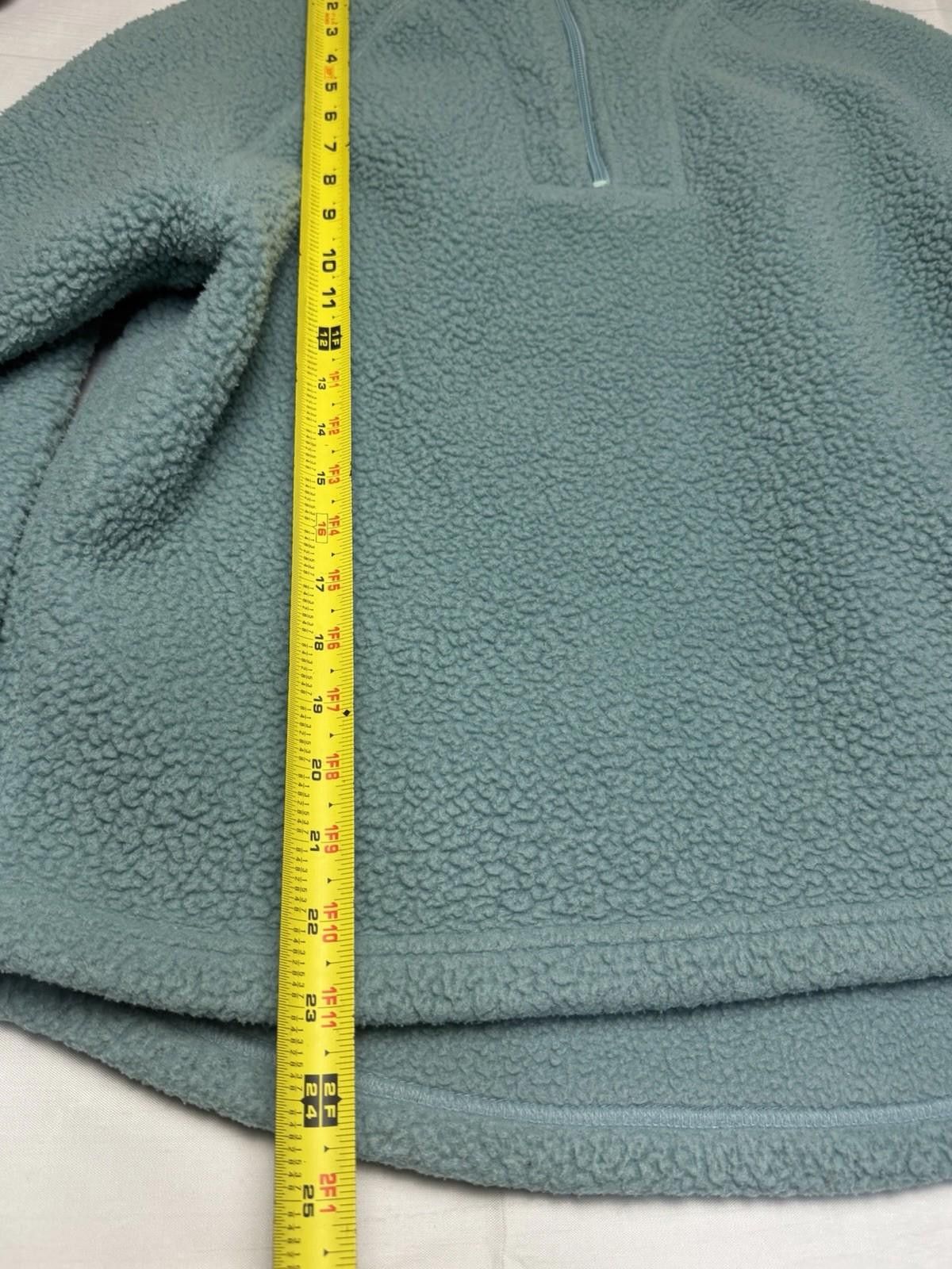 L.L. Bean LL Bean Womens Quarter Zip Fleece Pullover Shirt Top Blue M Size M / US 6-8 / IT 42-44 - 5 Thumbnail