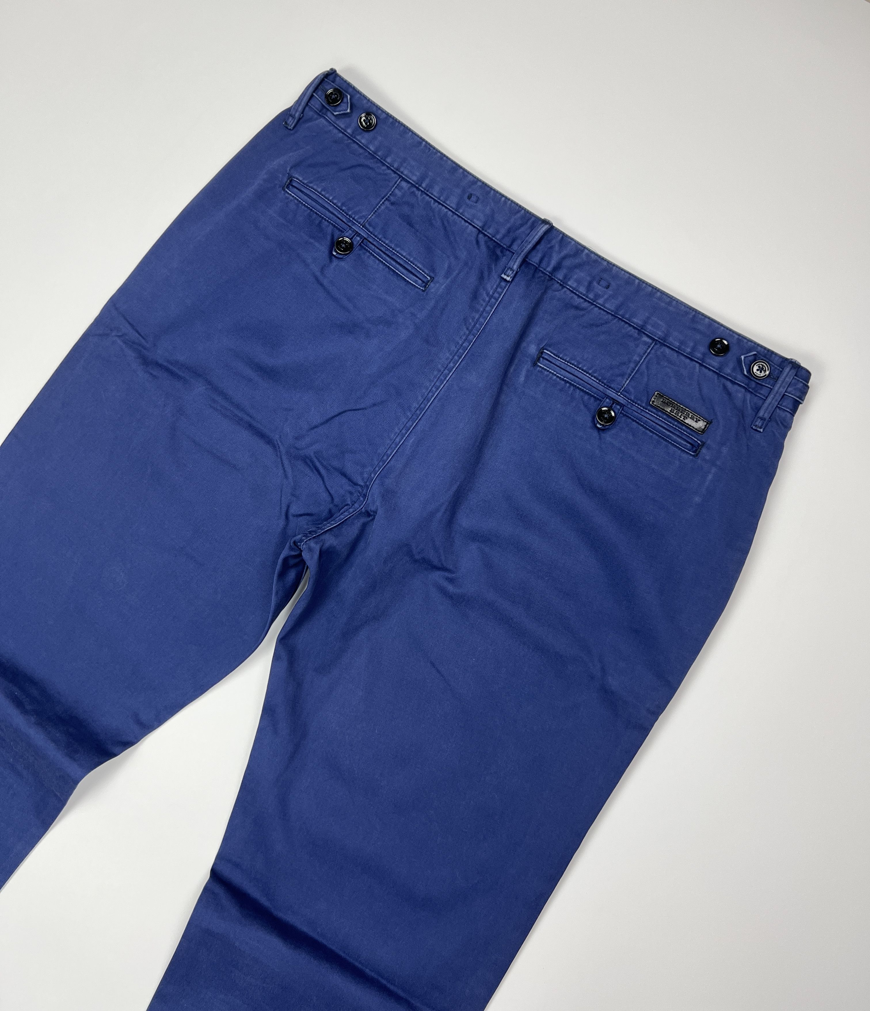 Burberry Burberry Brit Navy Chino Cotton Trousers Pants Size US 36 / EU 52 - 4 Thumbnail