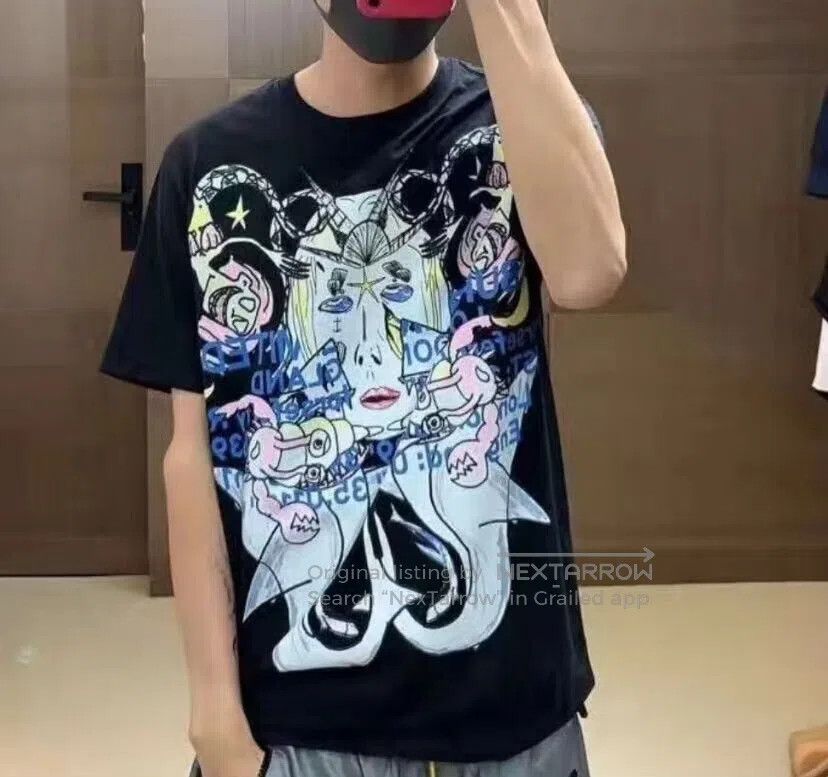 Burberry Burberry Black Montage Print Cotton Round Neck Short Sleev Size US XXS / EU 40 - 8 Thumbnail