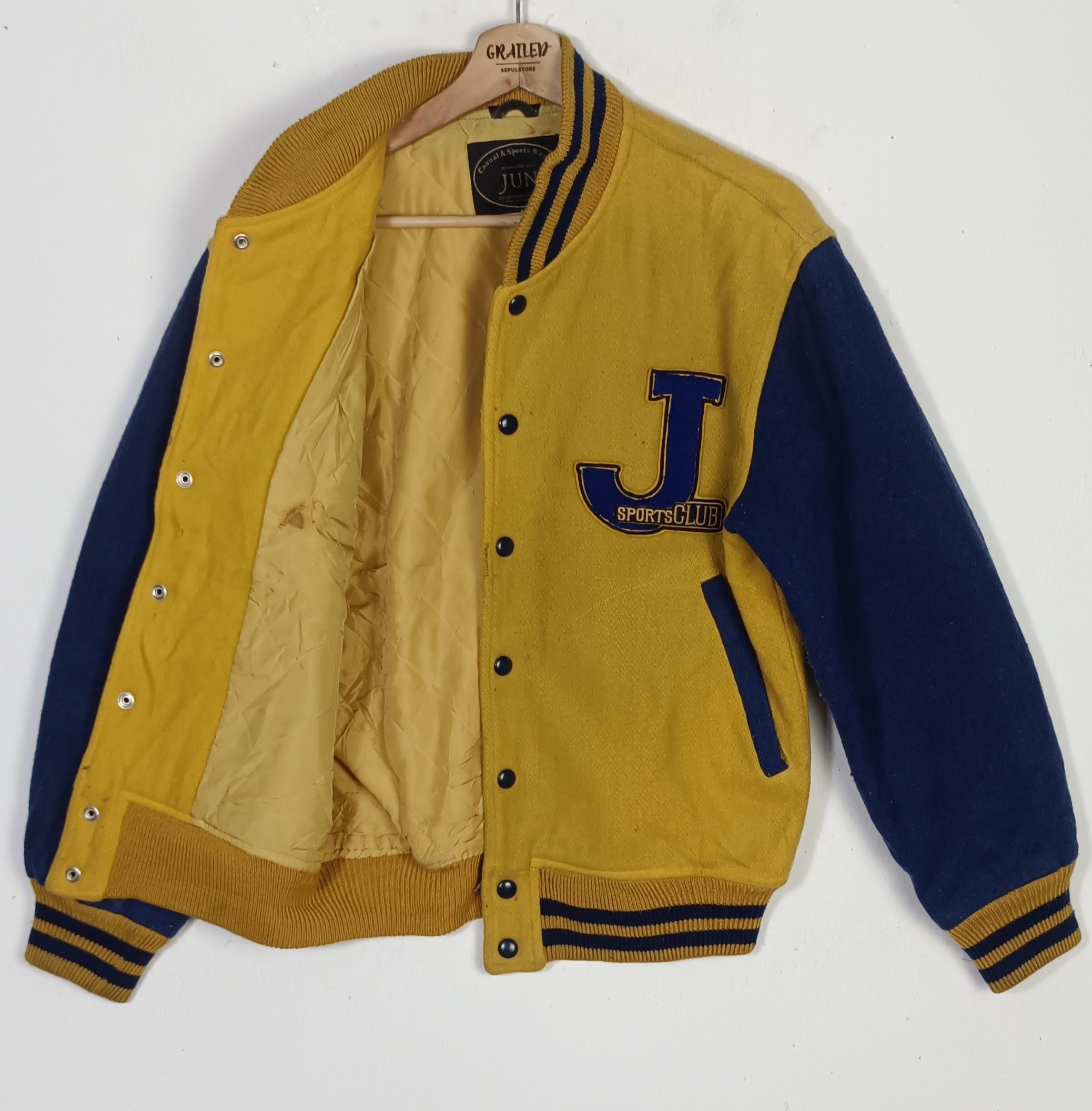 Japanese Brand × Jun Takahashi 80s🔥 Jun Sport Club by Jun Takahashi Varsity Jacket Size US M / EU 48-50 / 2 - 3 Thumbnail