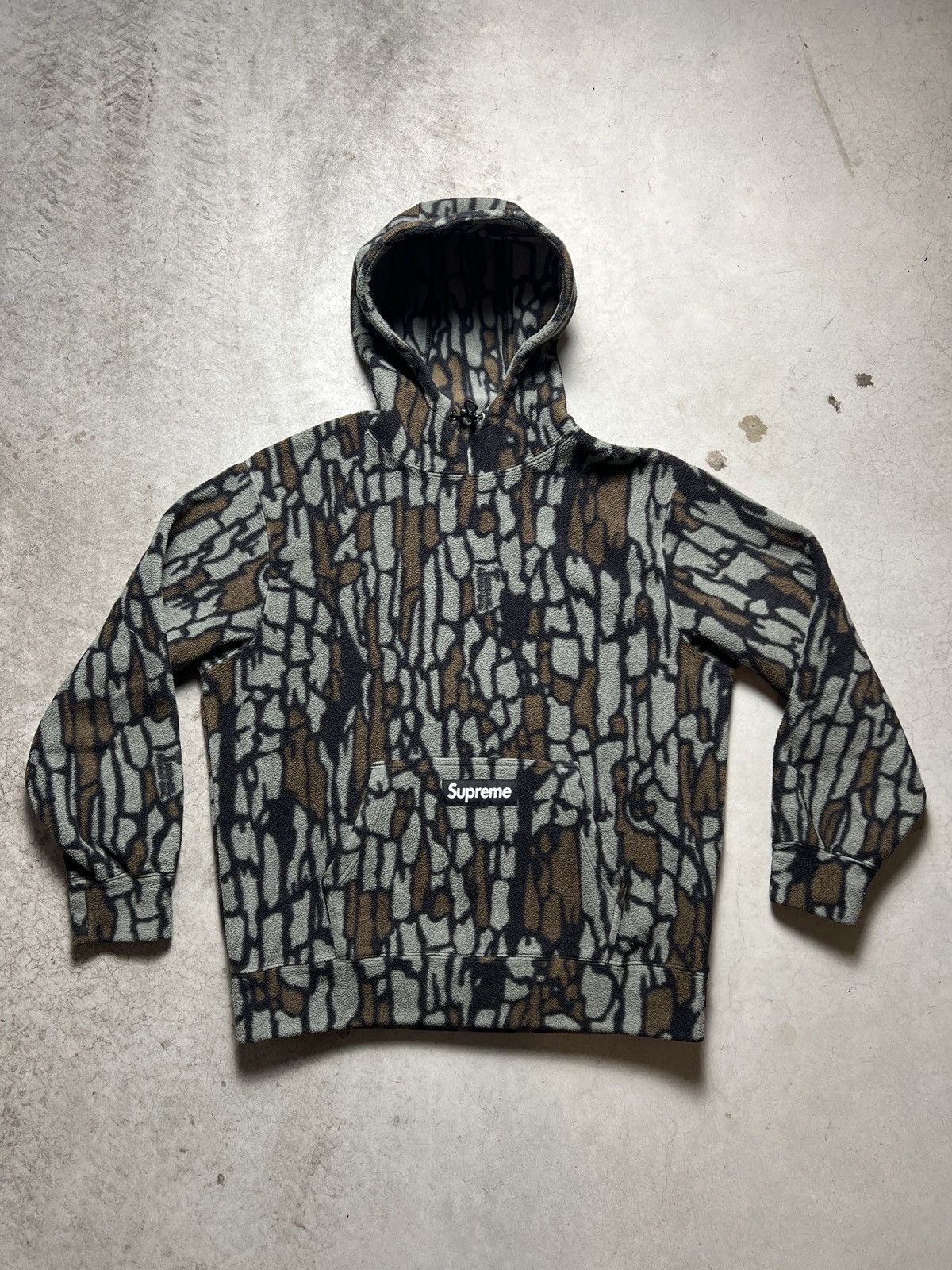 Supreme Supreme Polartec Hooded Sweatshirt Olive Treebark Camo Size US M / EU 48-50 / 2 - 1 Thumbnail