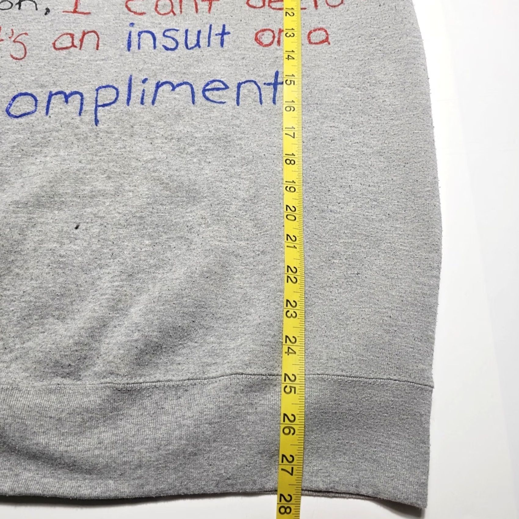 Hanes VINTAGE Hanes Sweatshirt Crewneck Mens Medium Graphic Print Funny Quote Astro Boy M Gray Size US M / EU 48-50 / 2 - 6 Thumbnail