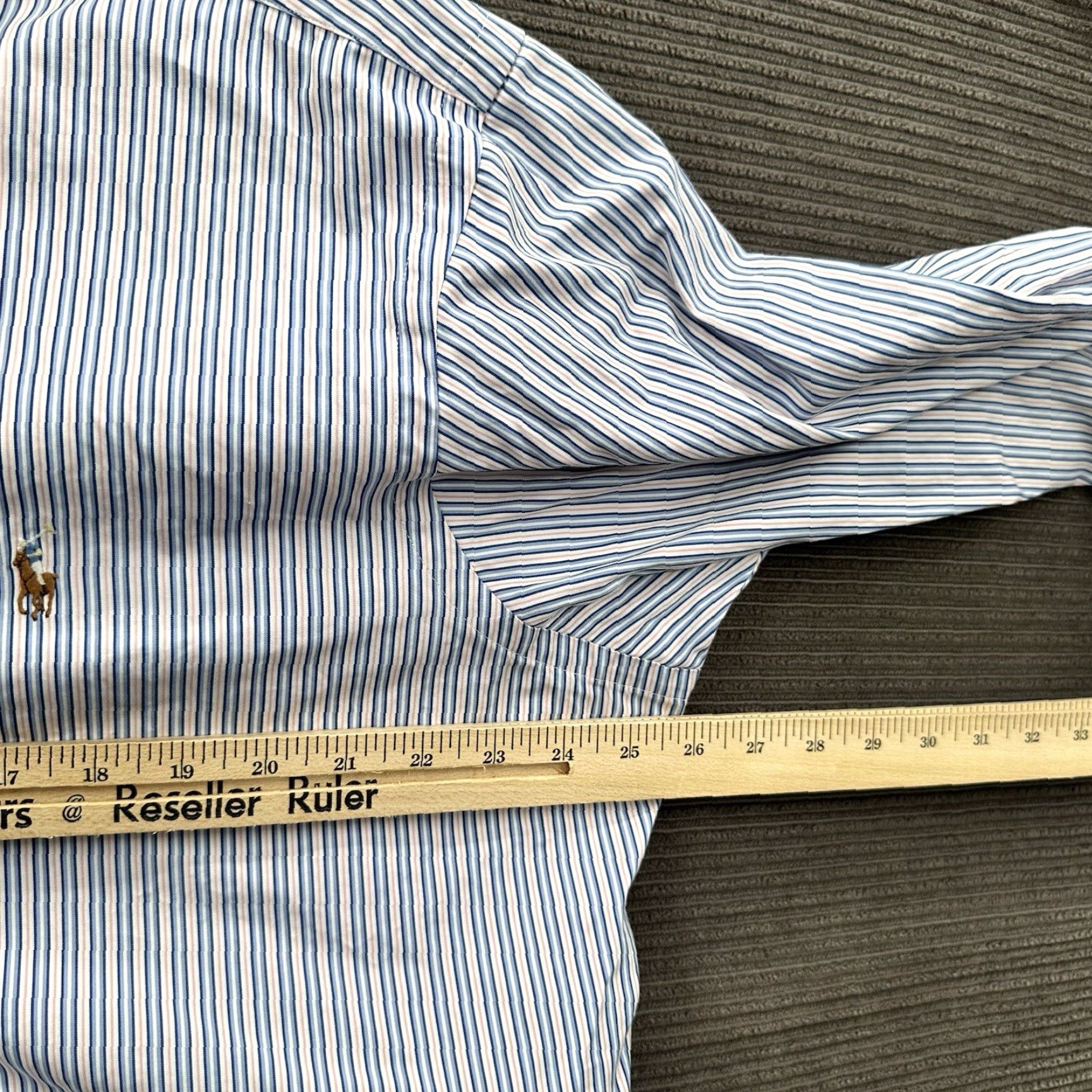 Polo Ralph Lauren VINTAGE Polo Ralph Lauren Shirt Men 17 32/33 Striped Cotton Long Sleeve Button Up Shirt Size US XL / EU 56 / 4 - 4 Thumbnail