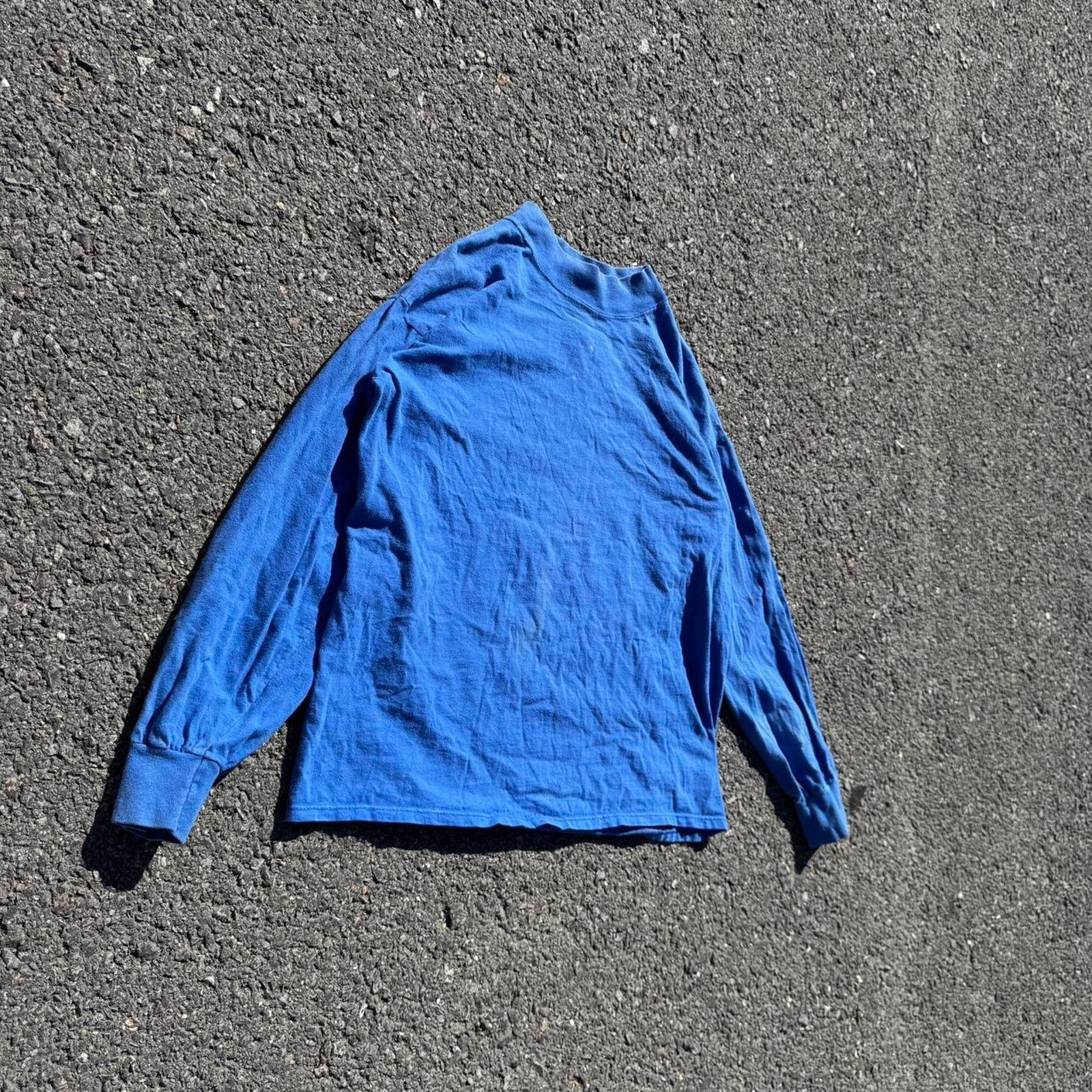 Vintage Vintage 80s Kenneth Allen Blue Long Sleeve – Size Medium Size US M / EU 48-50 / 2 - 2 Thumbnail