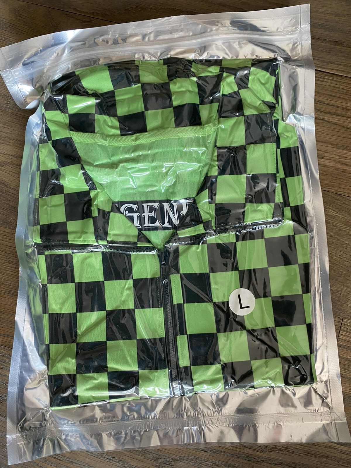 Designer Lost General Green Black Checked 1/4 Zip Top L Size US L / EU 52-54 / 3 - 9 Thumbnail