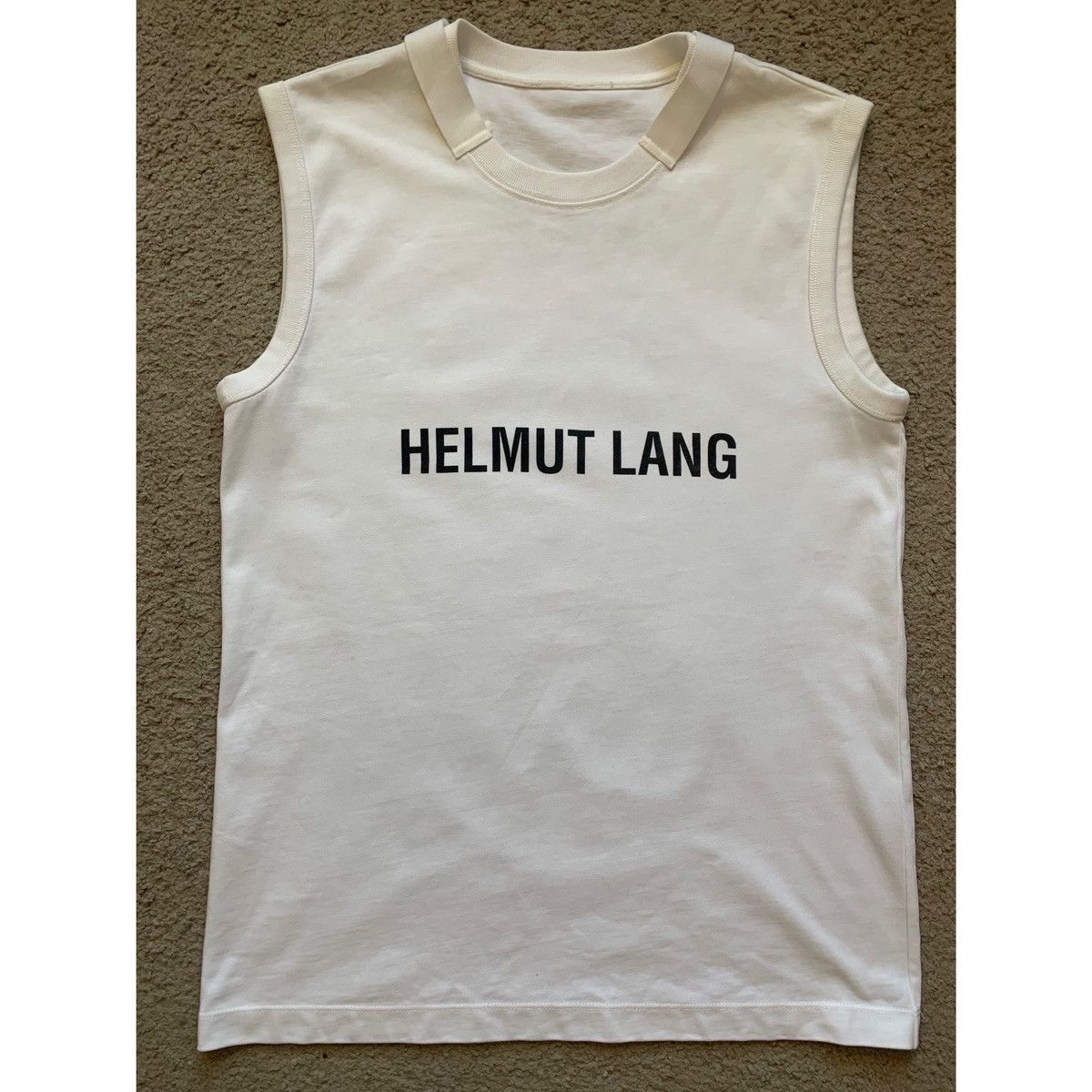 Helmut Lang HELMUT LANG POET TEXT LOGO MUSCLE TANK TOP Size US M / EU 48-50 / 2 - 21 Thumbnail