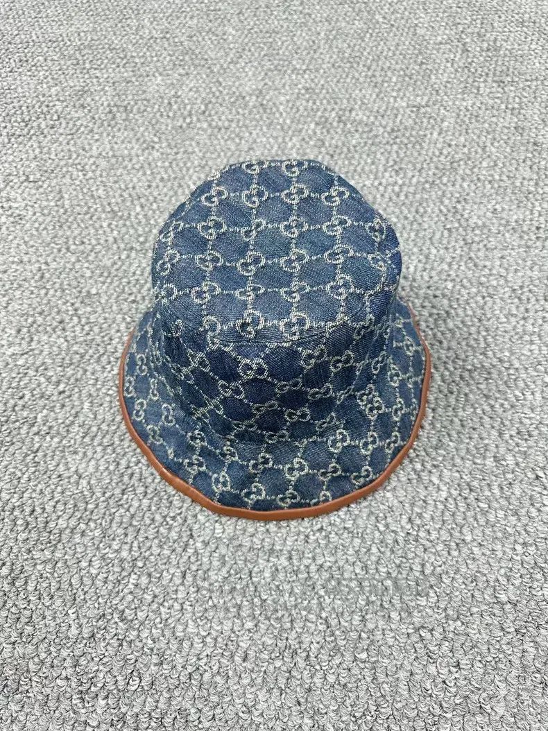 Gucci Gucci Size S Blue full-print logo fisherman's hat Size ONE SIZE - 1 Thumbnail