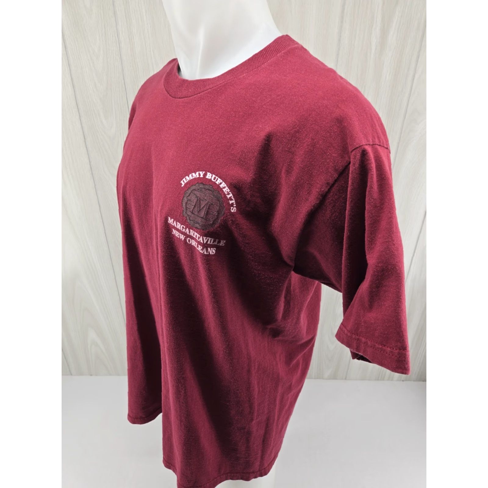 Fruit Of The Loom VINTAGE Margaritaville Tequila Mens Red New Orleans T-shirt XL Shirt Size US XL / EU 56 / 4 - 5 Thumbnail