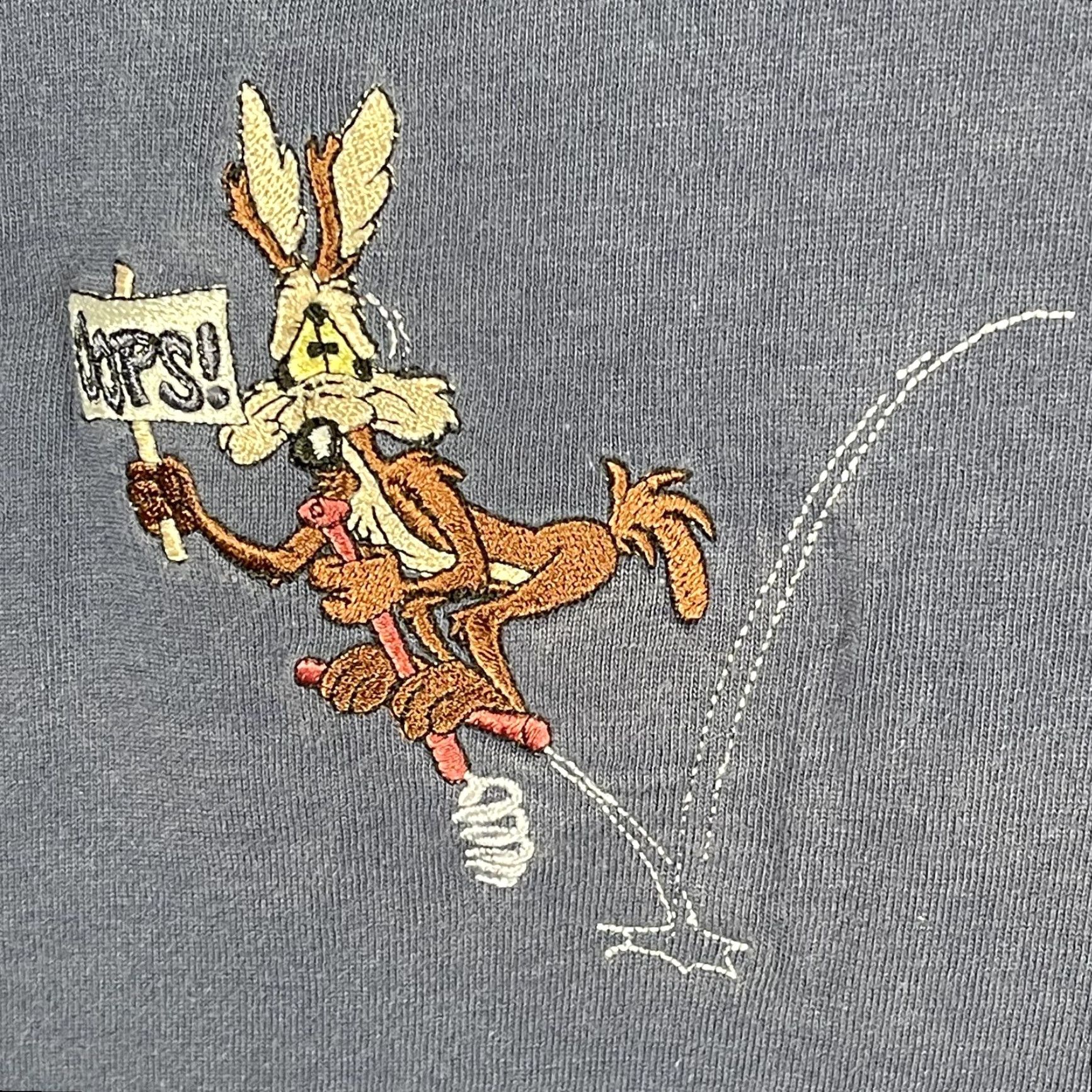 Vintage Warner Bros. Studio Store Shirt Mens Medium Blue Wile E. Coyote Road Runner Tee Size US M / EU 48-50 / 2 - 4 Thumbnail