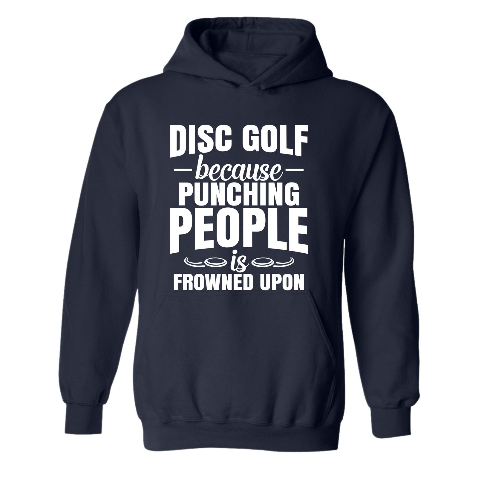 Gildan Disc Golf Hoodie Punching People Frowned Upon Sweatshirt Size US L / EU 52-54 / 3 - 10 Thumbnail