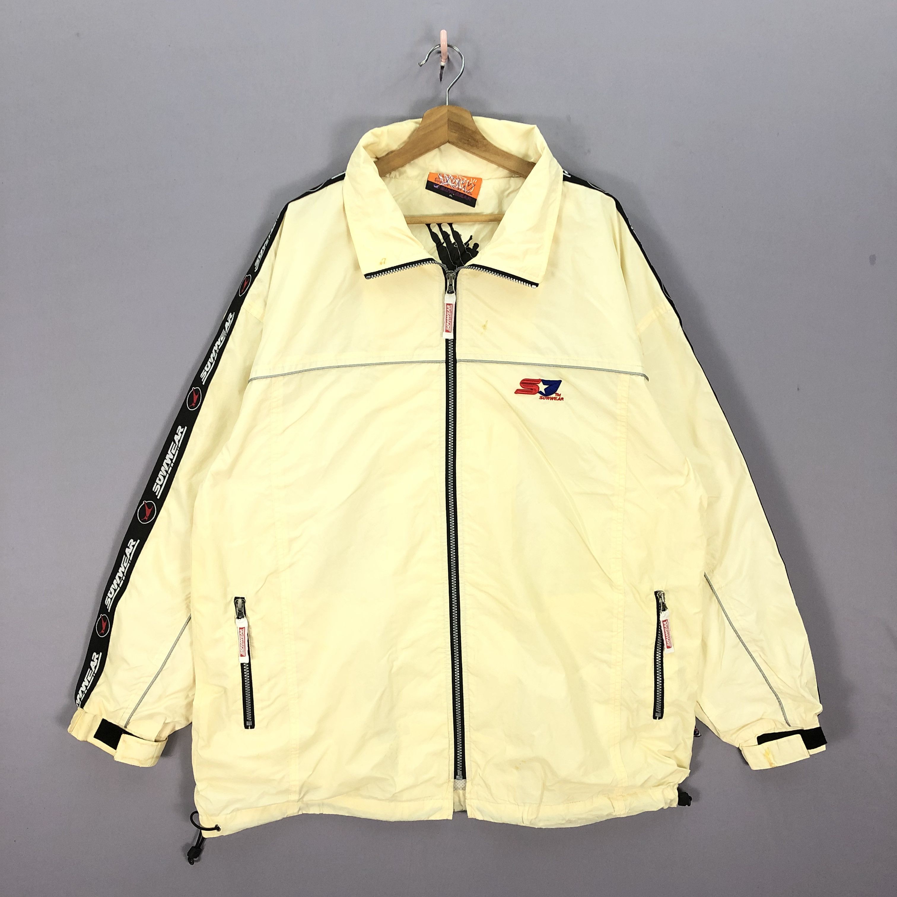 Japanese Brand × Vintage Vintage 90s Suw Gear Hoodie Windbreaker Jacket Size US XXL / EU 58 / 5 - 1 Thumbnail