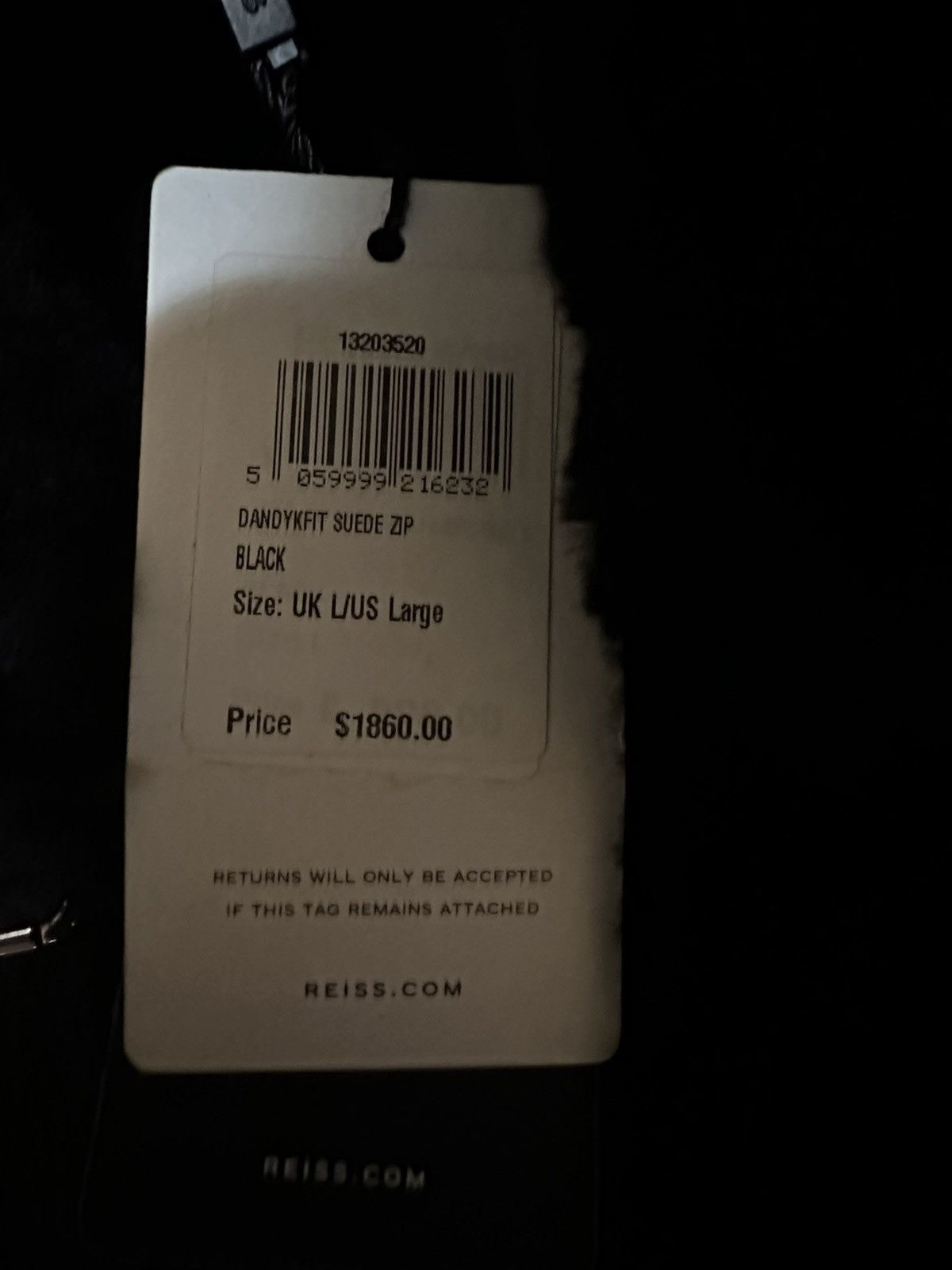 Reiss NWT men's leather Jacket Size US L / EU 52-54 / 3 - 13 Thumbnail