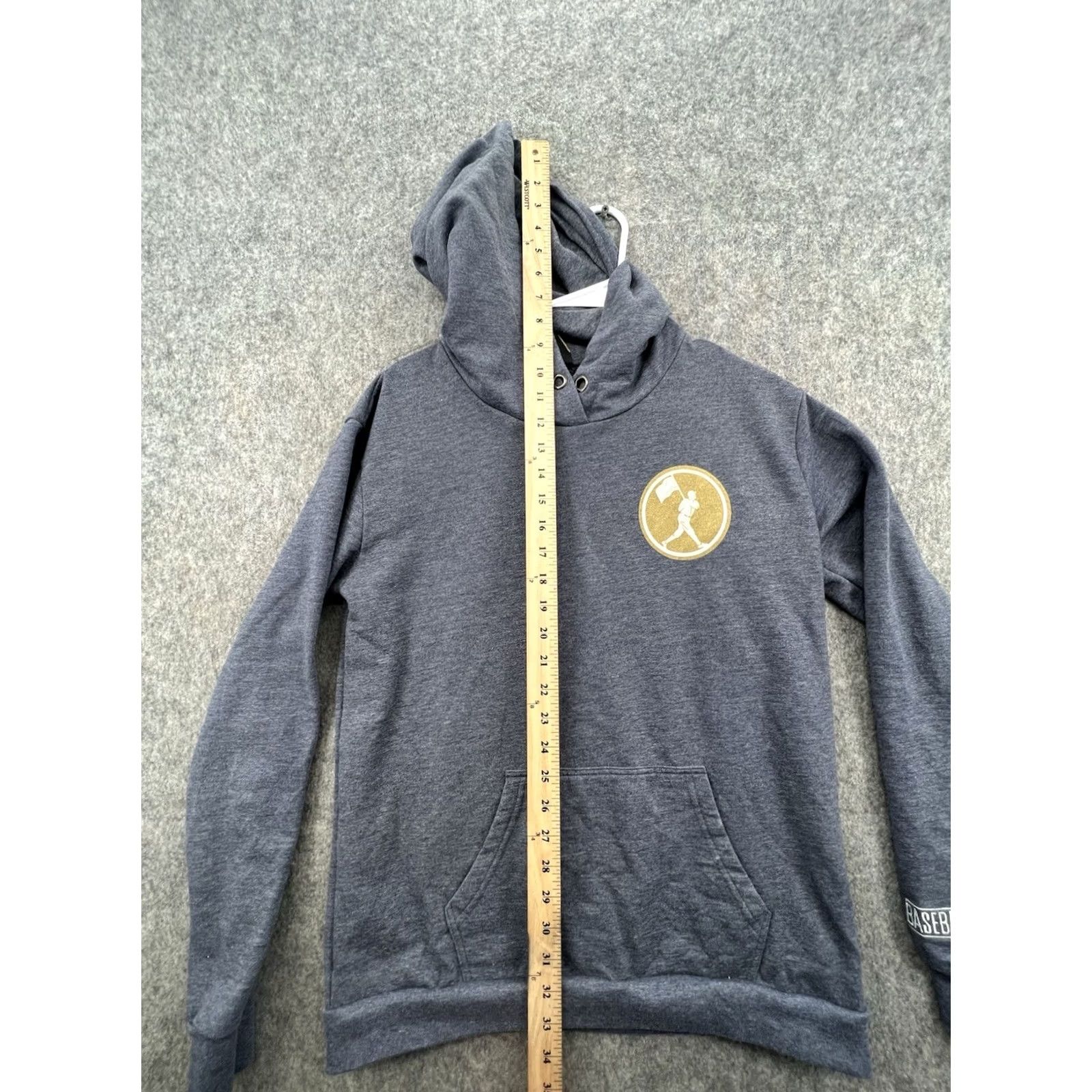 MLB Baseballism Women's MLB Style Pullover Hoodie Crew Neck Size M Blue Embroidered Logo Mom Quote Sports Baseball Hoodie Women Adults Size M / US 6-8 / IT 42-44 - 3 Thumbnail